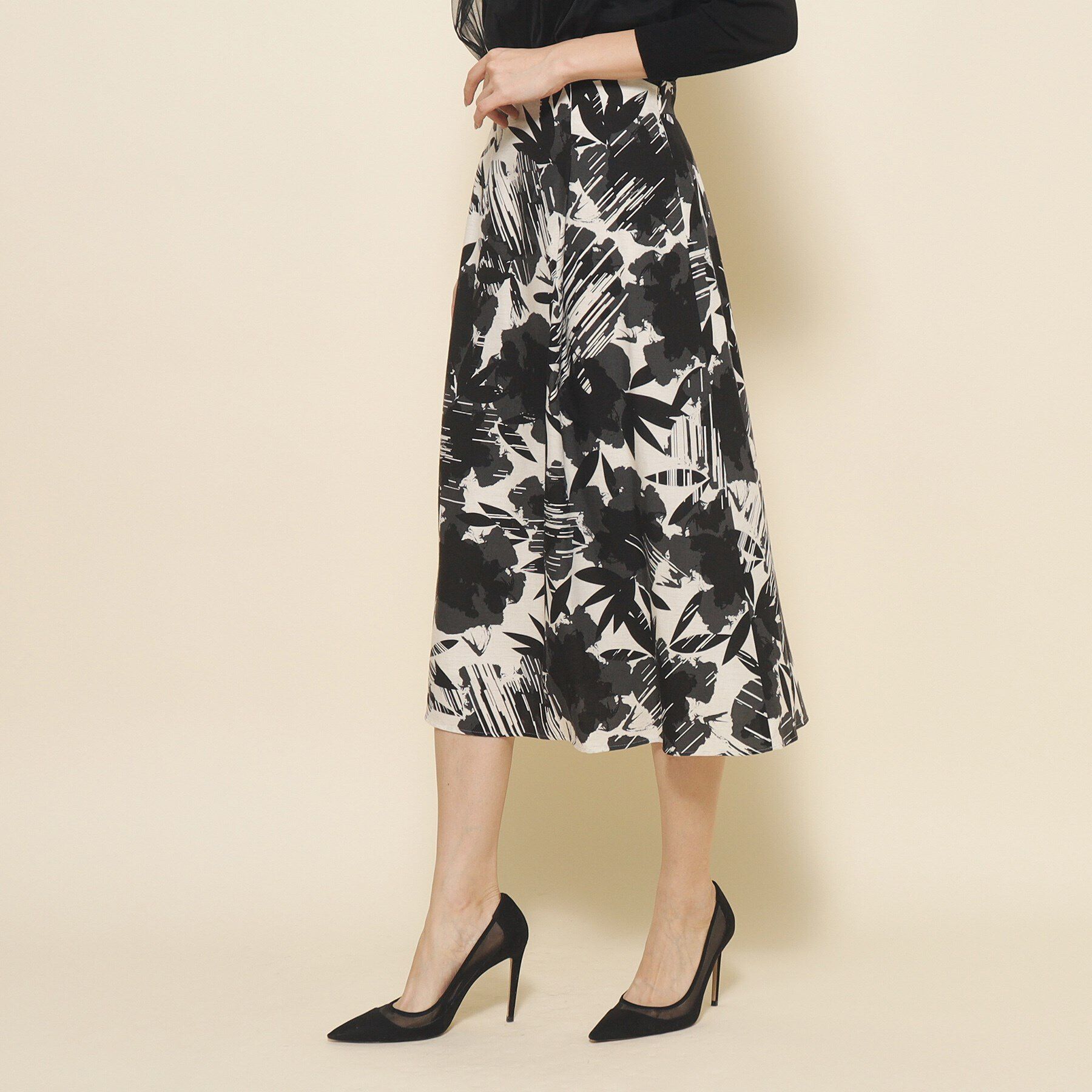 COUP DE CHANCE「【洗える】花柄フレアスカート」|スカート|