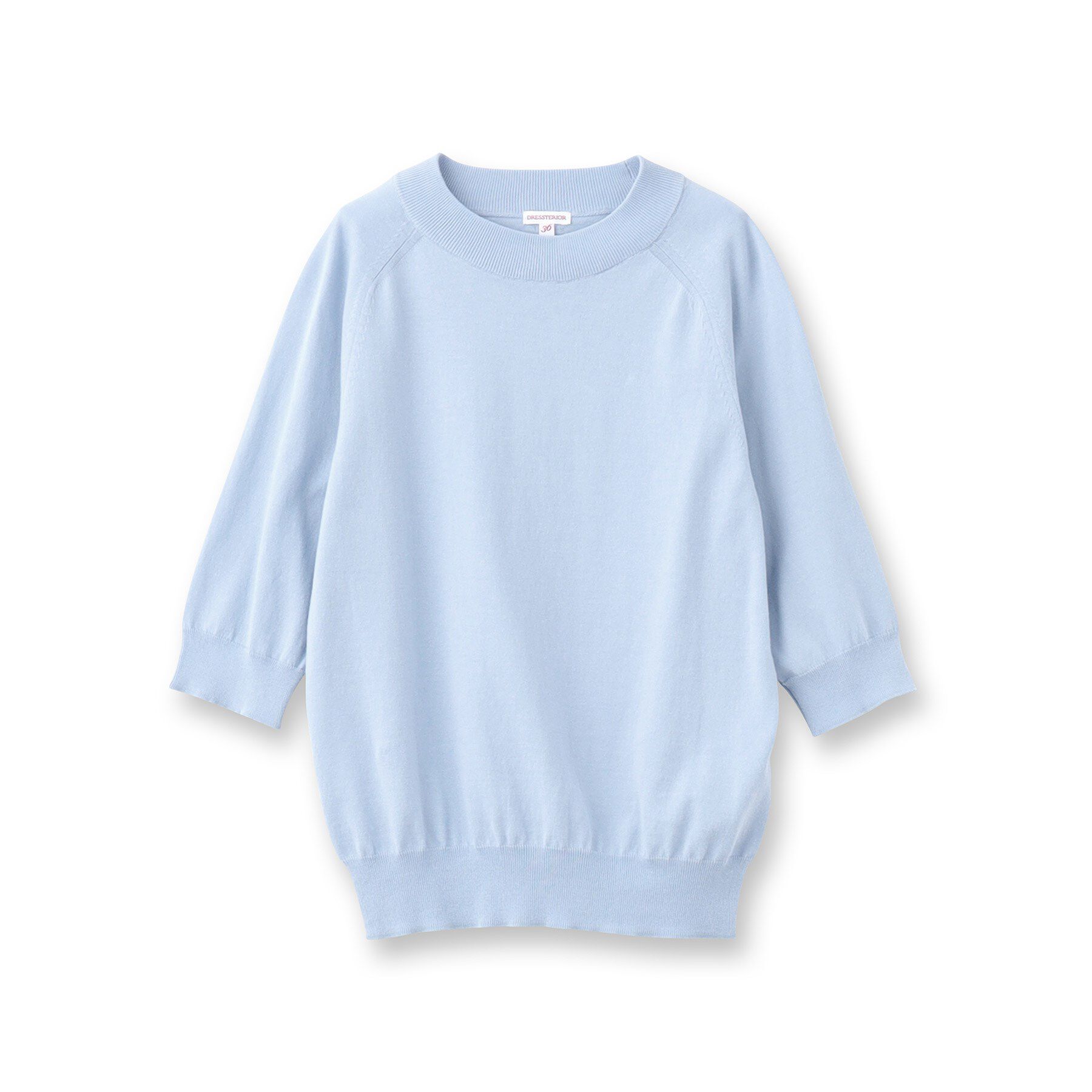 DRESSTERIOR「【定番/洗える】コットンシルク混ハーフスリーブ」|ニット・セーター|
