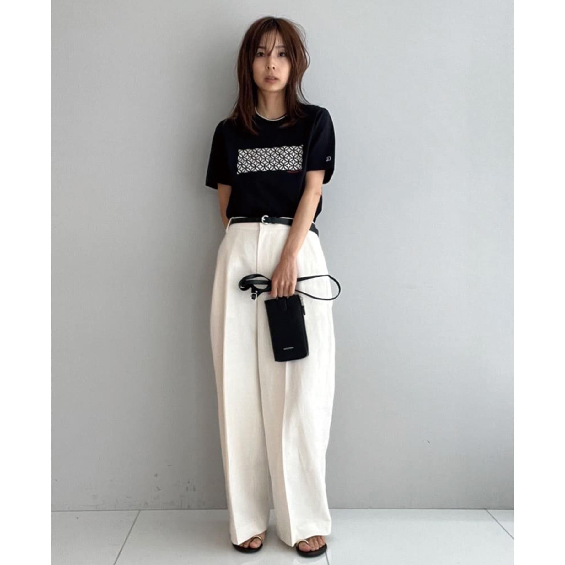 DRESSTERIOR「【接触冷感/UVカット】バックブリーズテックオーバーラップサークルプリントTシャツ」|Tシャツ・カットソー|