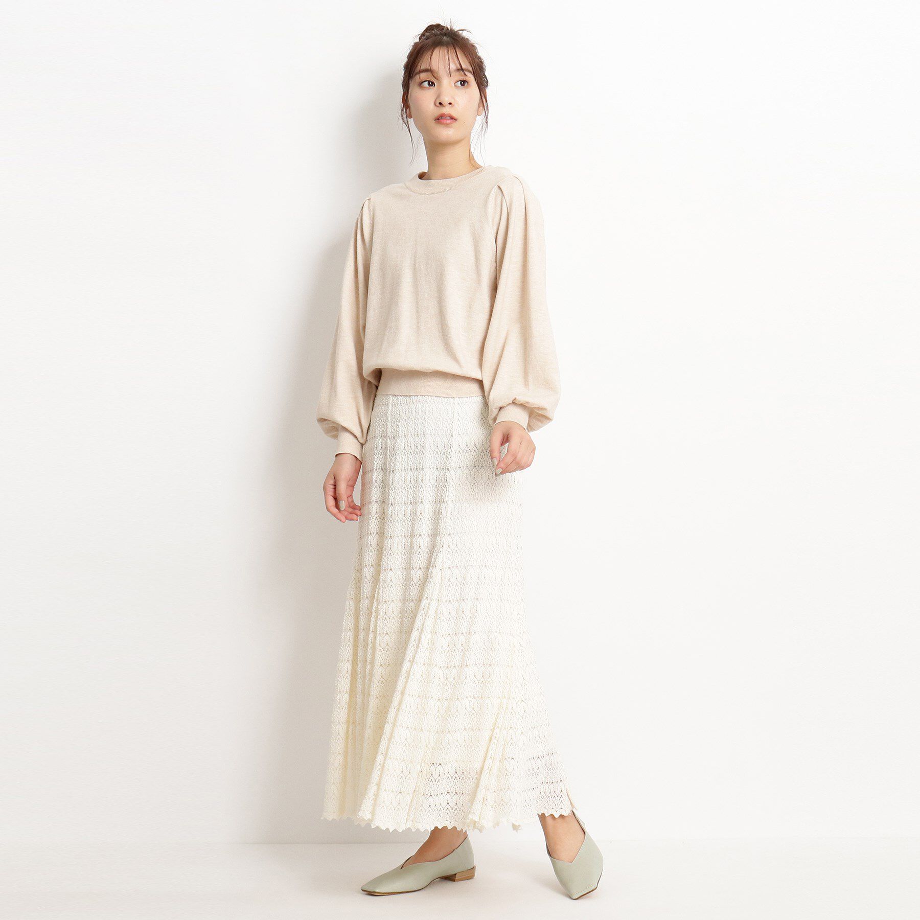 grove「スタイリング自由自在！もちもちニットのセットアップ【WEB限定カラー/S-3L】」|スーツ|