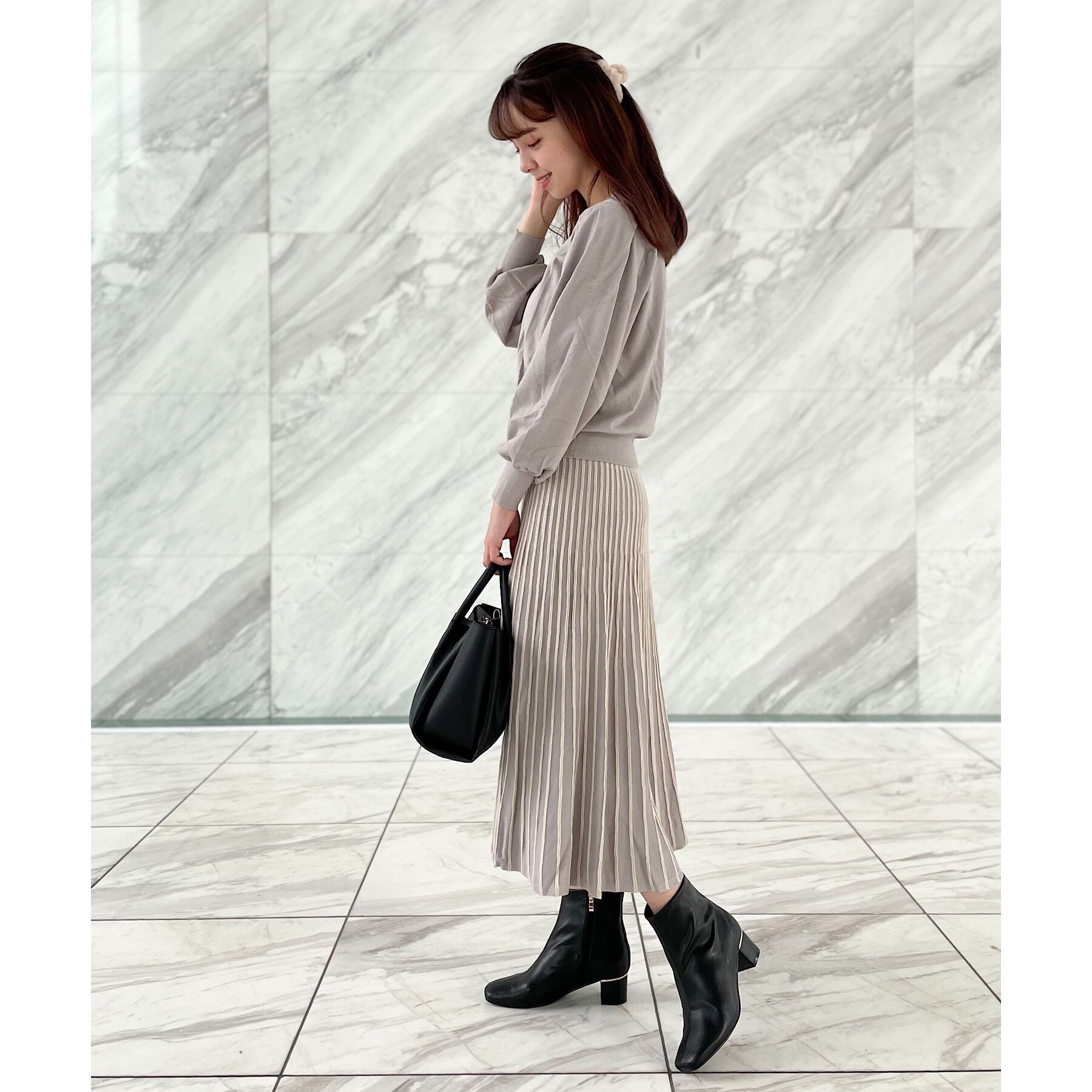 grove「スタイリング自由自在！もちもちニットのセットアップ【WEB限定カラー/S-3L】」|スーツ|