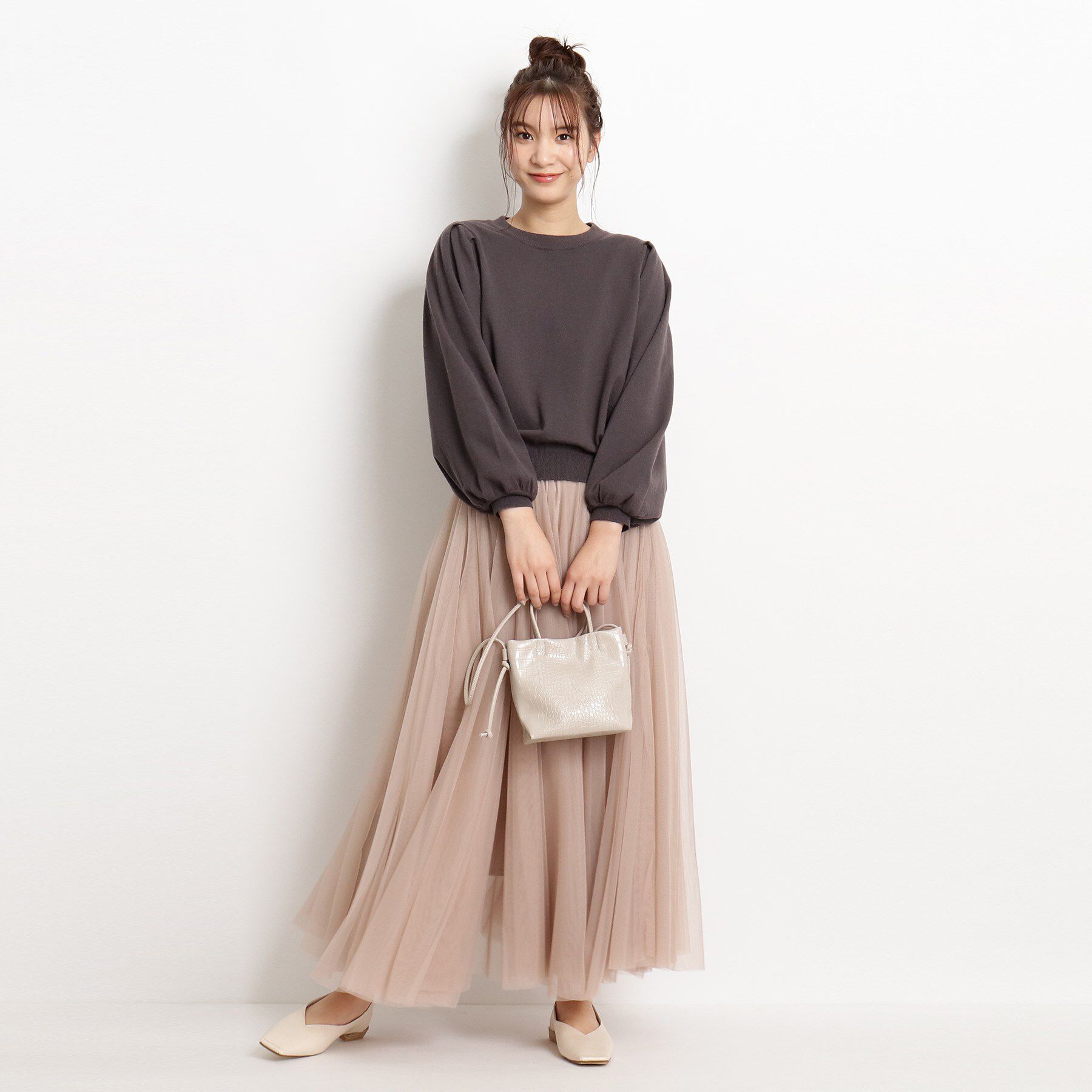 grove「スタイリング自由自在！もちもちニットのセットアップ【WEB限定カラー/S-3L】」|スーツ|