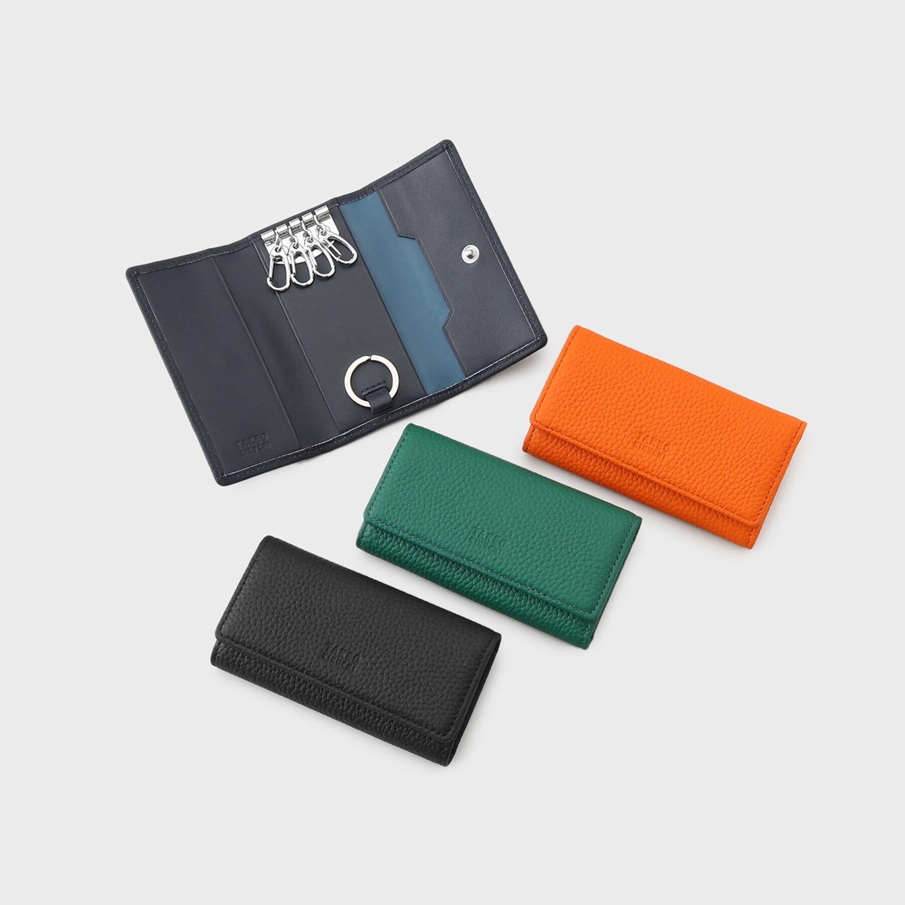 TAKEO KIKUCHI「ソフトシュリンクレザー キーケース」|キーケース|