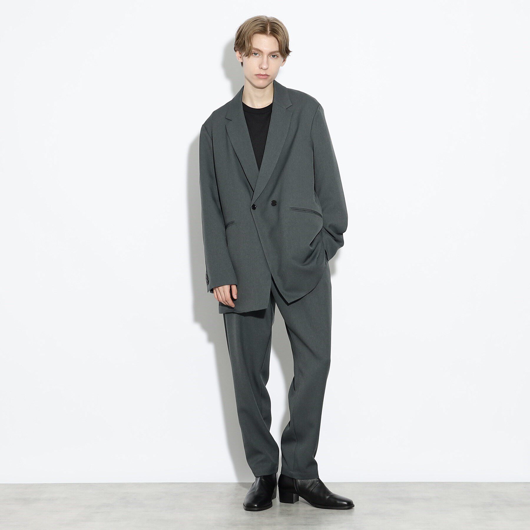 tk.TAKEO KIKUCHI「【WEB限定】2点セット　オーバーラフセミダブルセットアップ（ダブル＆シングルジャケット）」|スーツ|