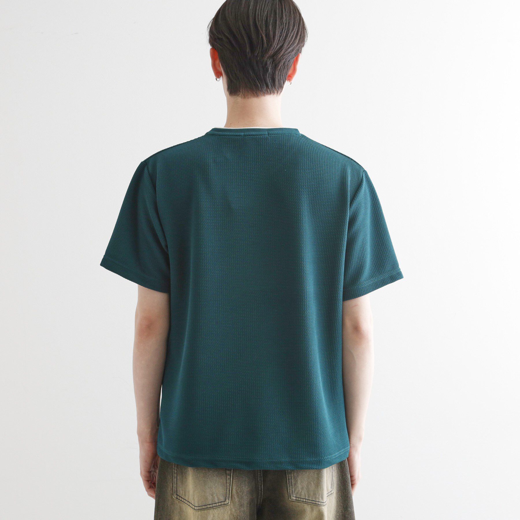 tk.TAKEO KIKUCHI「フェイクレイヤードVネックカットソー」|Tシャツ・カットソー|