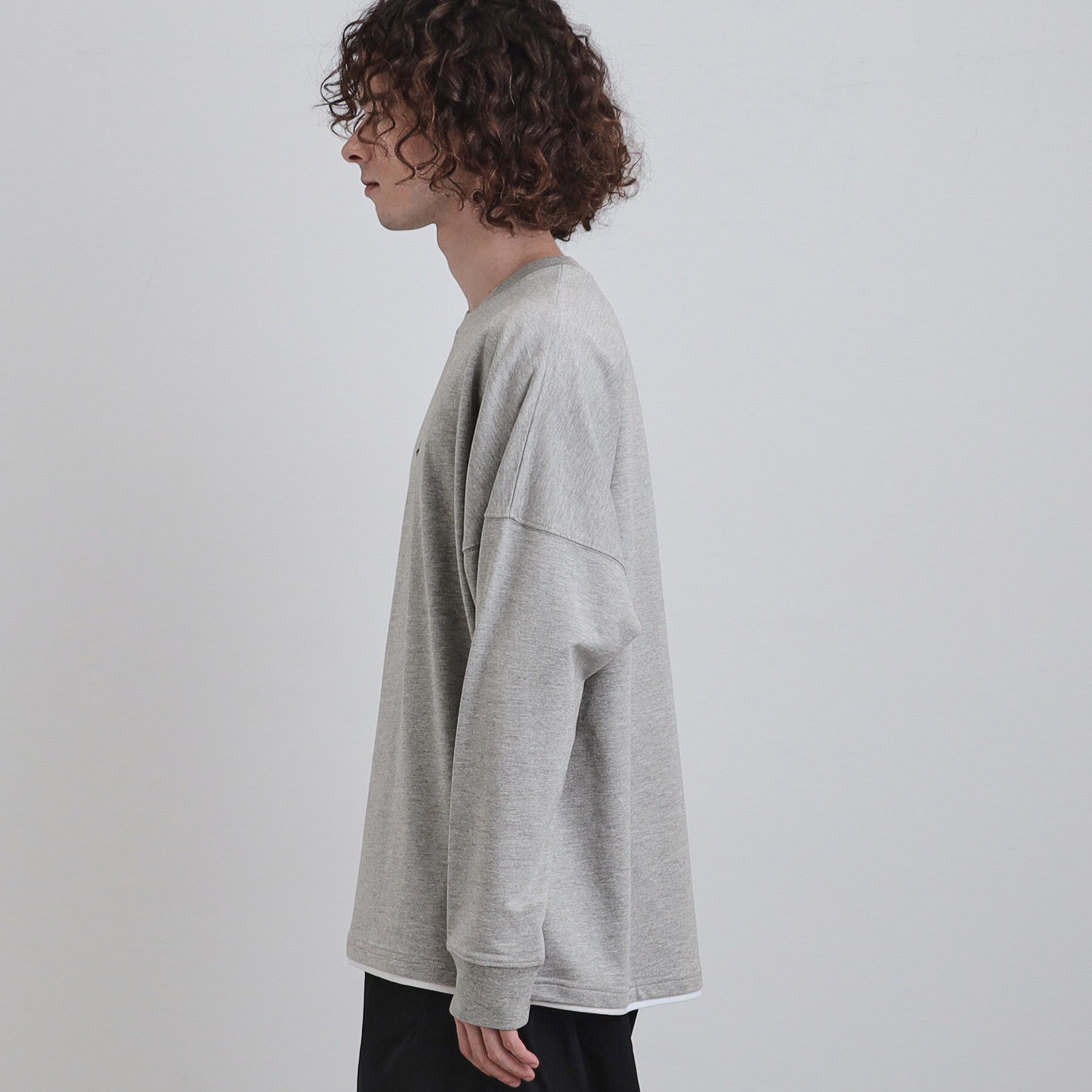 tk.TAKEO KIKUCHI「ドルマンレイヤードスウェット」|Tシャツ・カットソー|