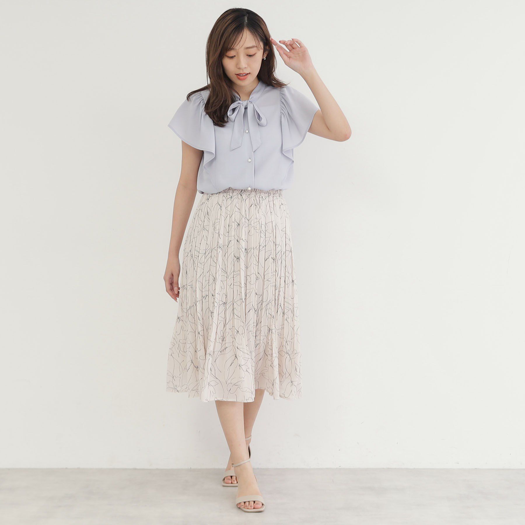 index「《新色追加》着丈が選べる！プリーツフレアスカート【イージーケア／防シワ／洗濯機洗い可】」|スカート|