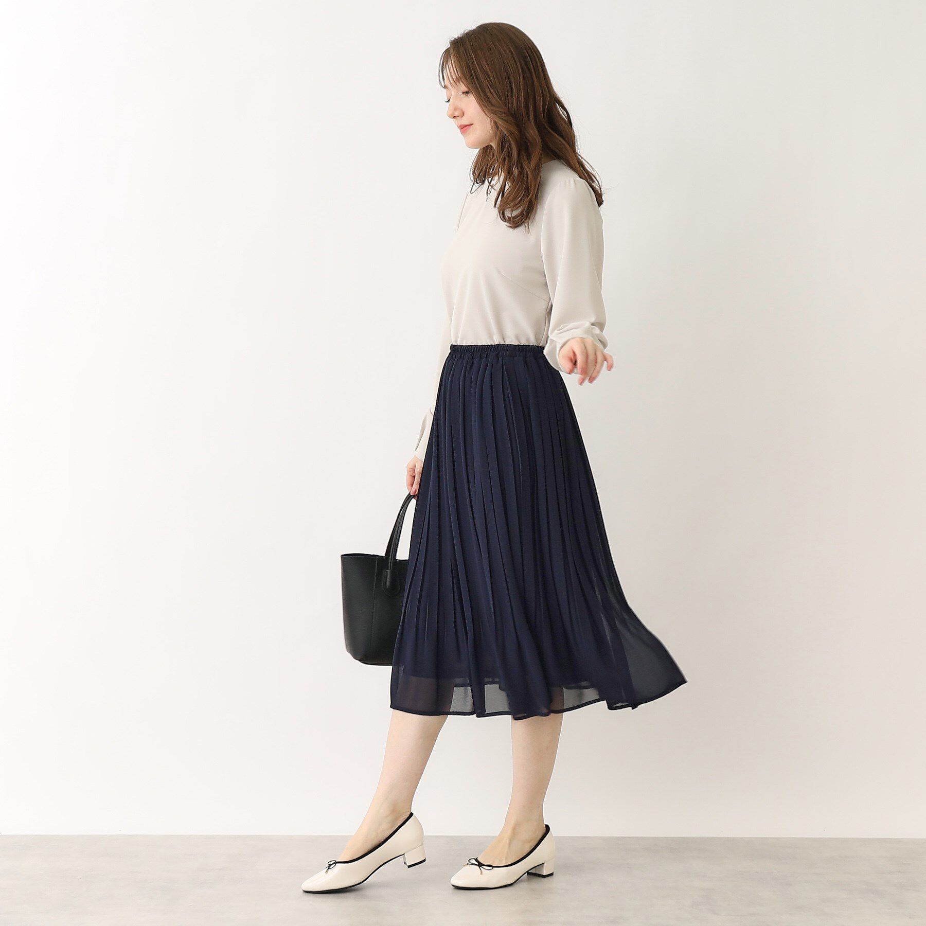 index「《新色追加》着丈が選べる！プリーツフレアスカート【イージーケア／防シワ／洗濯機洗い可】」|スカート|