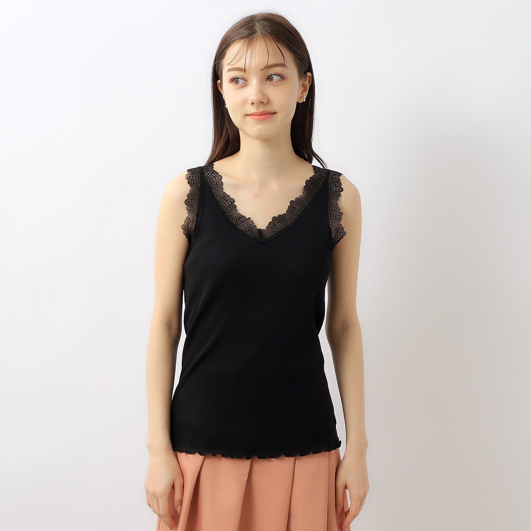 index「前後2way レースタンクトップ【洗濯機洗い可】」|キャミソール|
