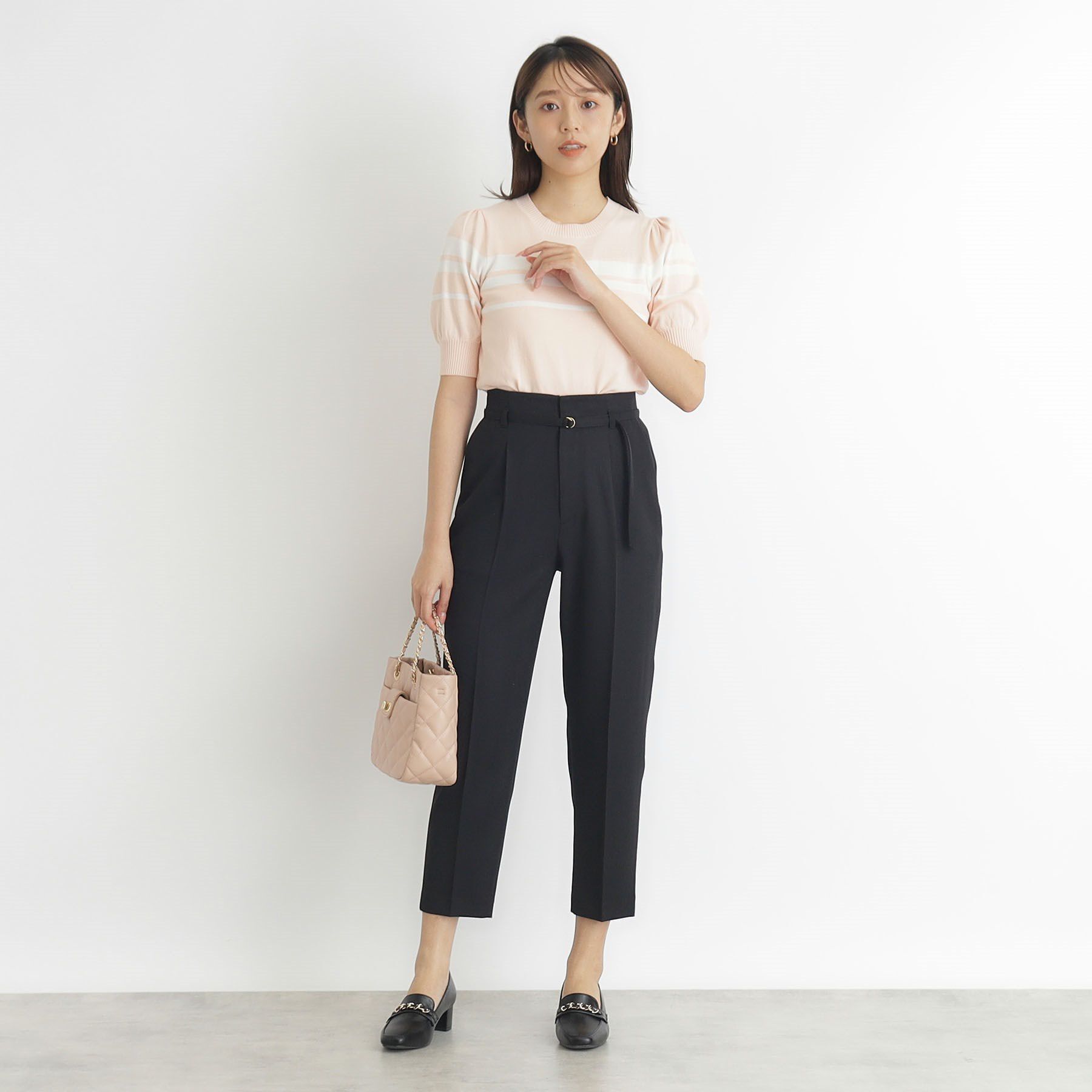 index「ストレッチベルテッドテーパードパンツ【吸水速乾／防シワ／洗濯機洗い可】」|その他|