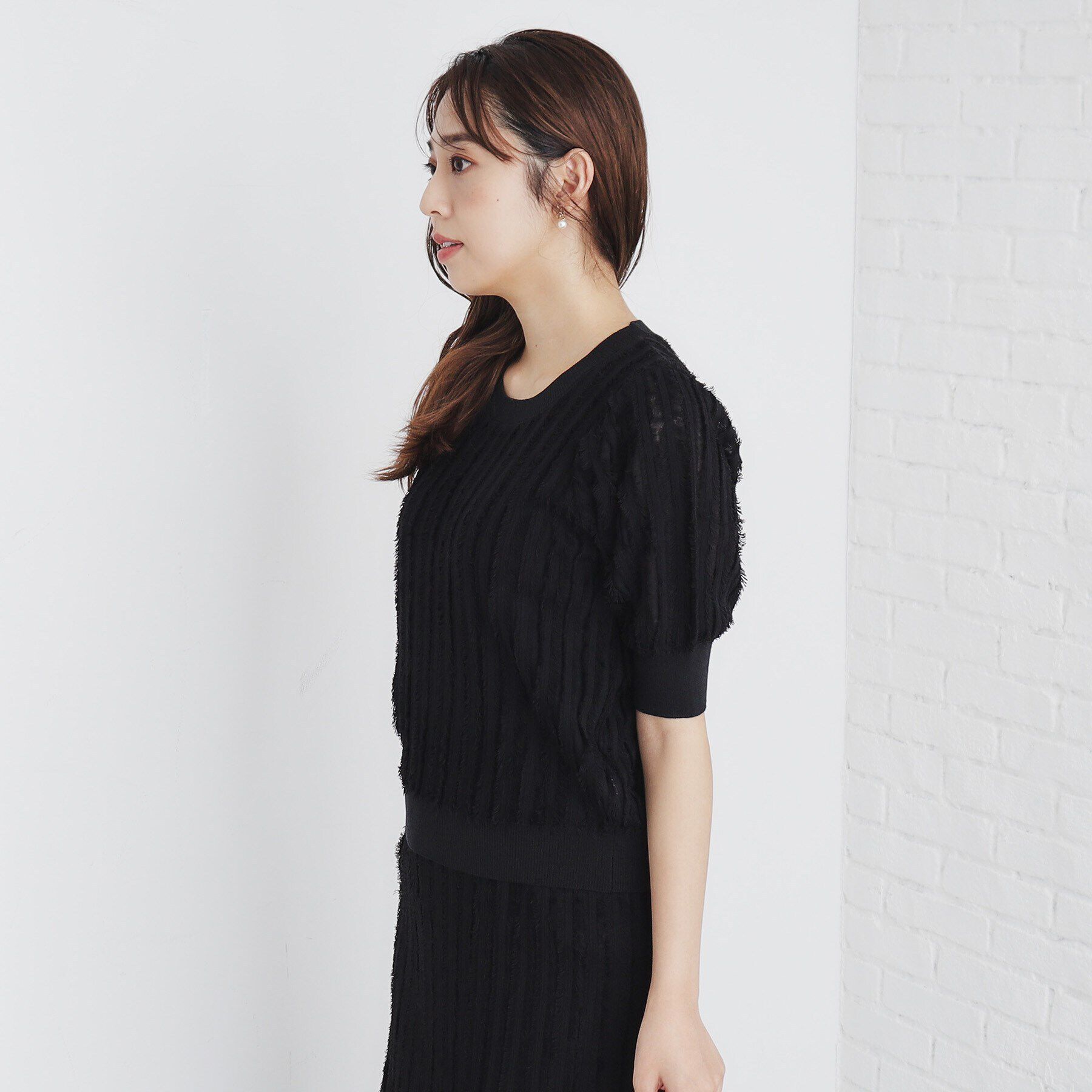 index「カットフリンジニットトップス/セットアップ対応【洗濯機洗い可】」|ニット・セーター|