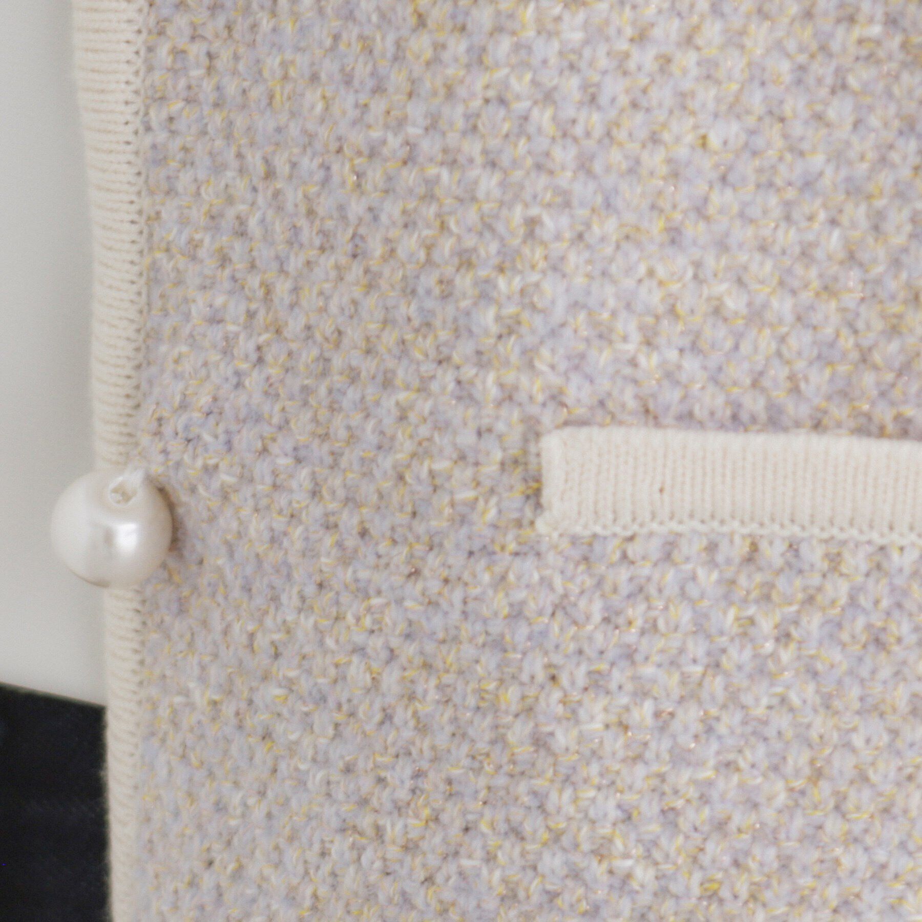 index「パール調ツイードライクノーカラーカーディガン/セットアップ対応【洗濯機洗い可】」|カーディガン|