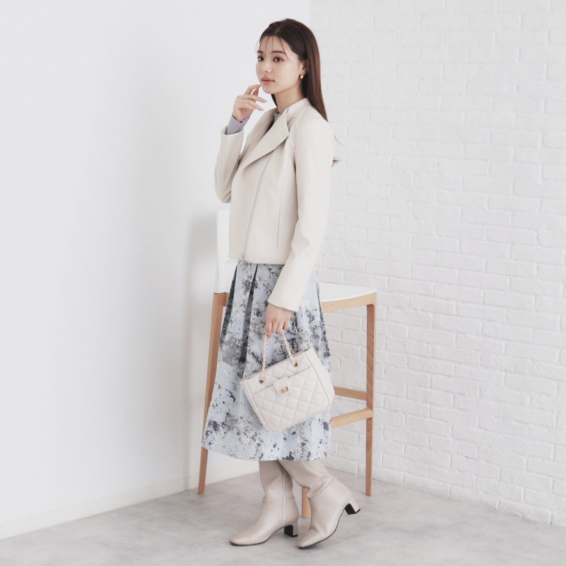 index「ストレッチライダースジャケット【洗える】」|ライダースジャケット|