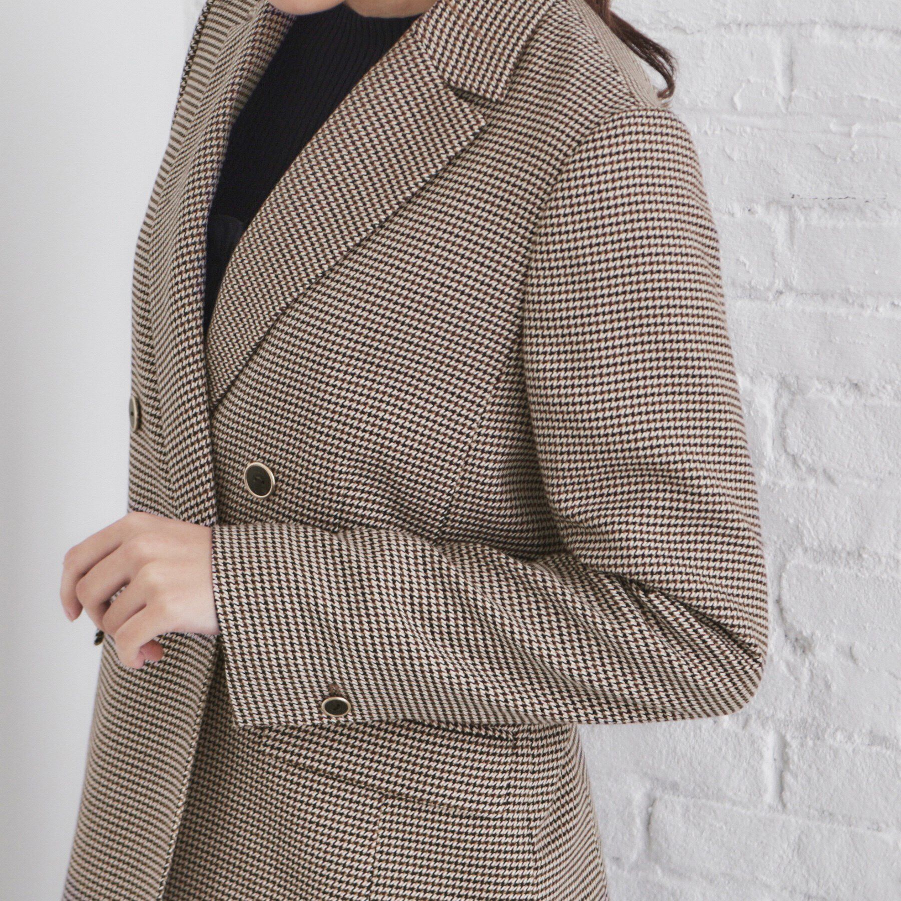 index「《BAILA掲載》ダブルクロスジャケット/セットアップ対応【洗える/イージーアイロン】」|テーラードジャケット|