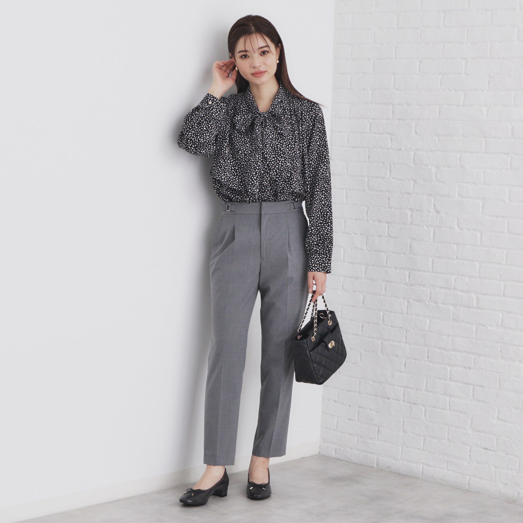 index「《5color/XS-LLsize》レイヤードボウタイブラウス【洗濯機洗い可/イージーアイロン】」|シャツ・ブラウス|