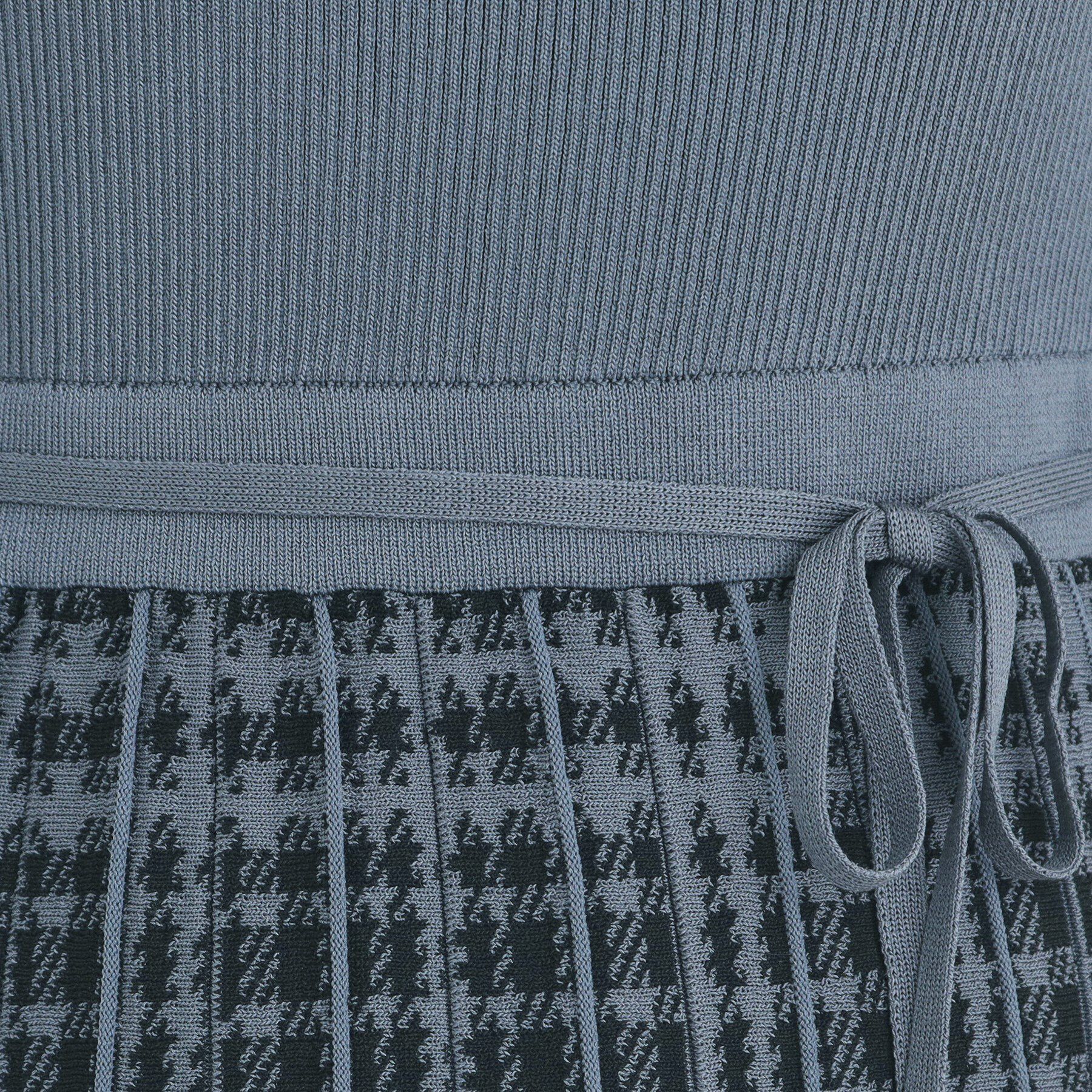 index「チェックプリーツ風ニットワンピース【洗濯機洗い可/抗ピル】」|ワンピース|