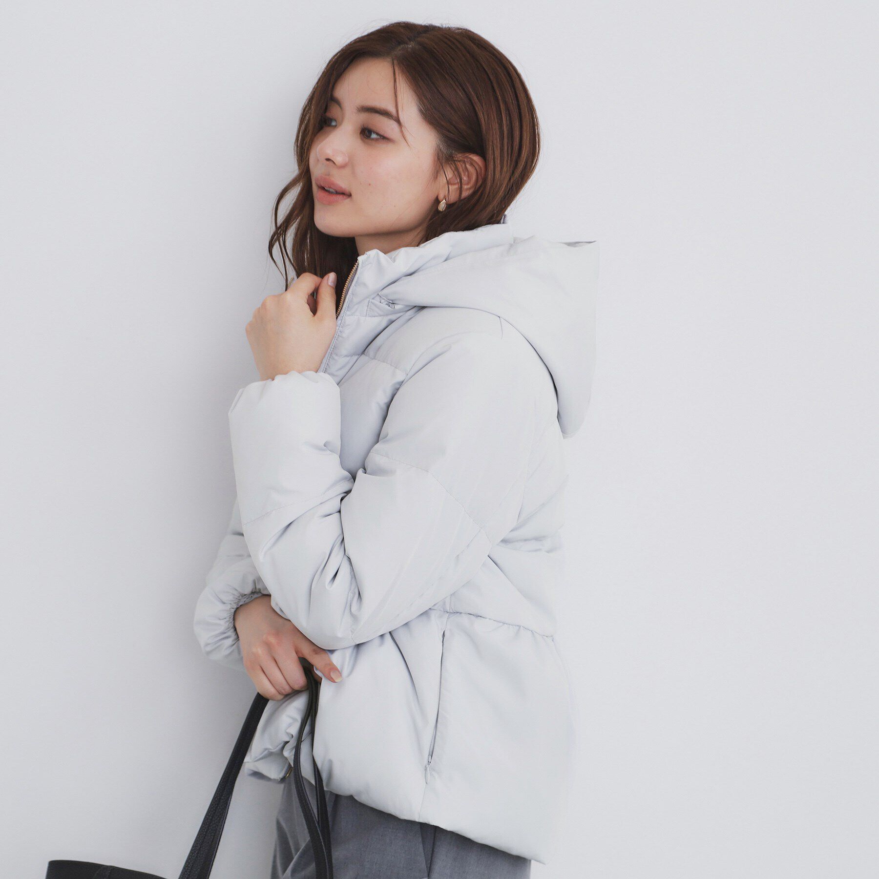 index「河田ダウン ライトペプラムコート【洗濯機洗い可/撥水/静電気防止裏地】」|ダウン|