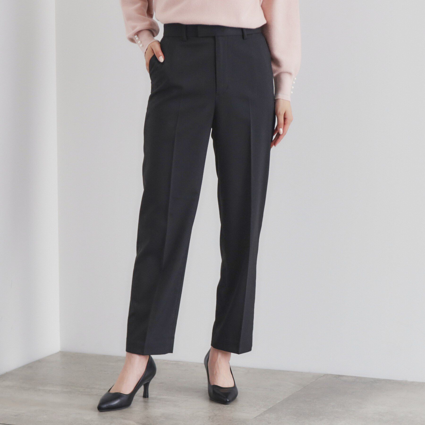 index「裏起毛ストレッチテーパードパンツ【洗濯機洗い可/吸湿発熱/イージーアイロン】」|その他|