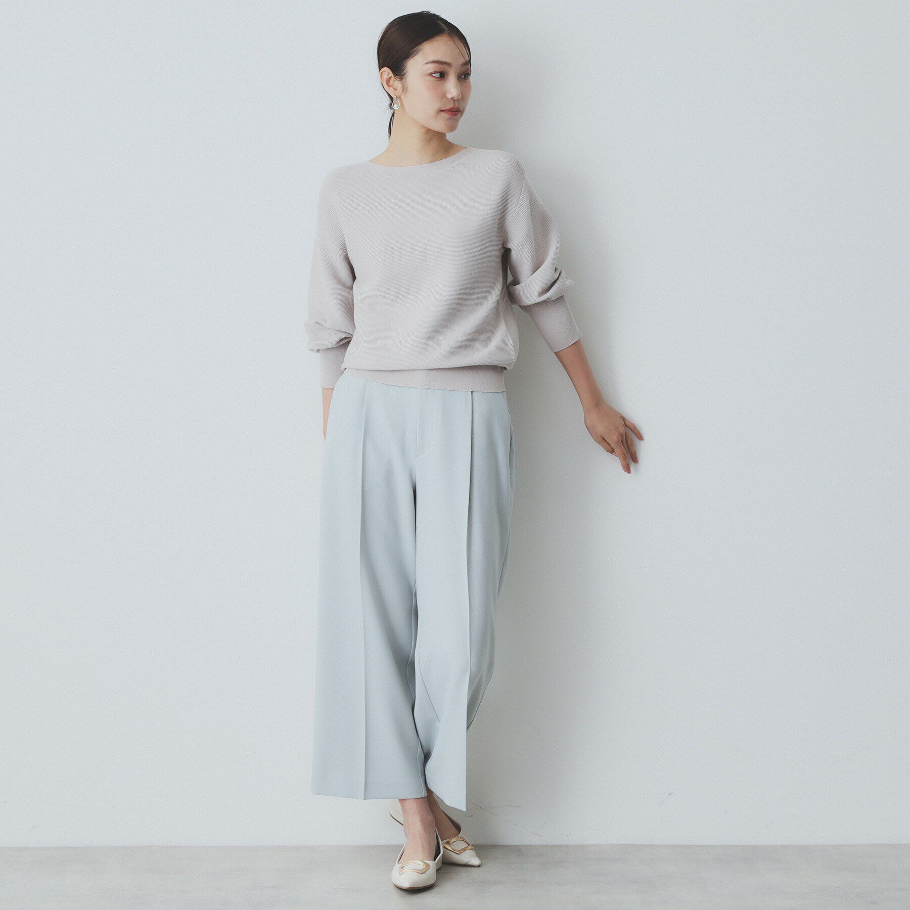 index「《6color》ガーターボートネックニット【UV/洗濯機洗い可】」|ニット・セーター|