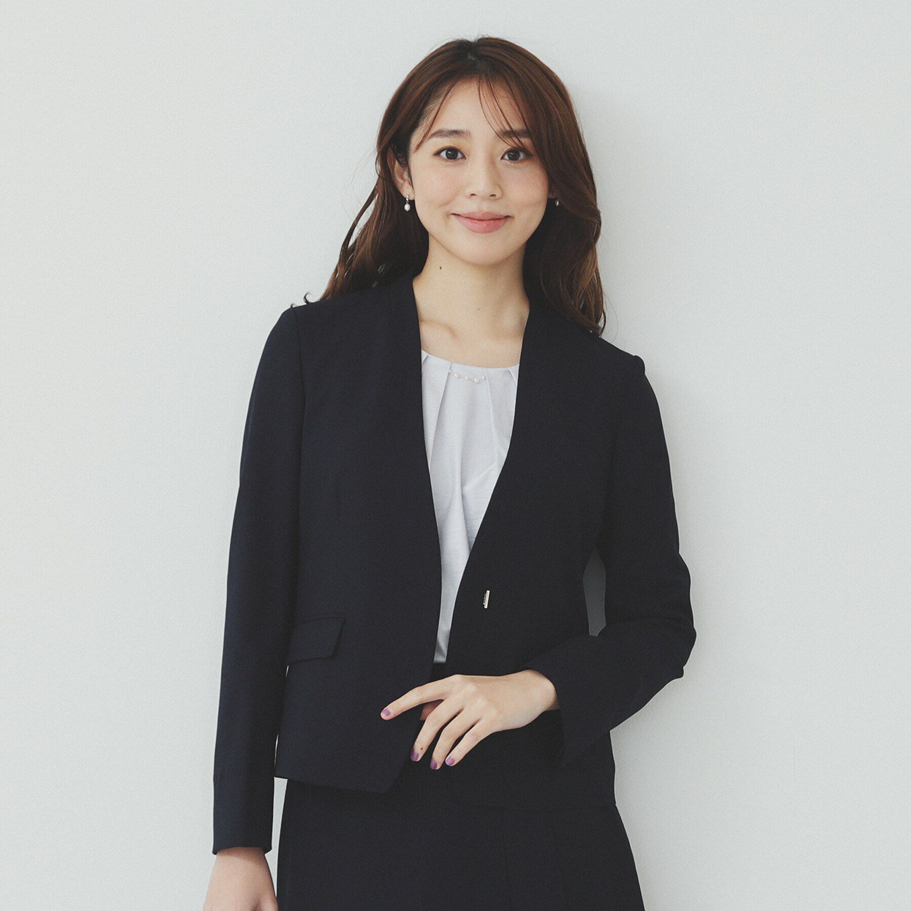 index「ストレッチノーカラージャケット/セットアップ対応可【洗える/イージーアイロン/抗ピル】」|ノーカラージャケット|