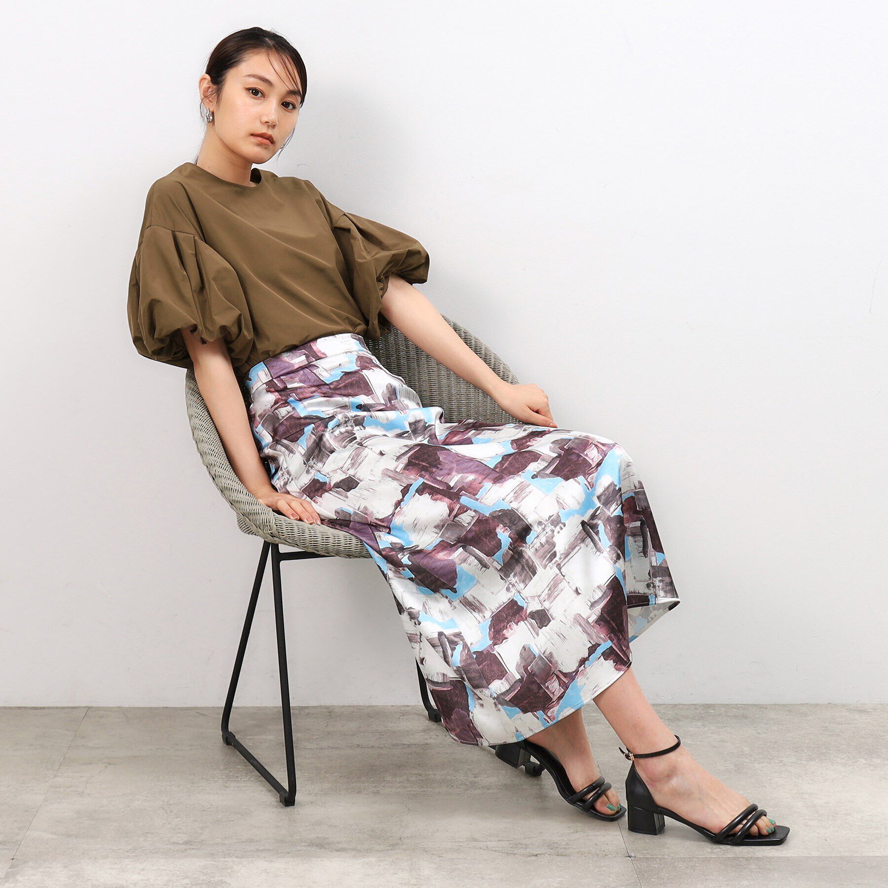 OPAQUE.CLIP「バルーンスリーブブラウス【洗濯機洗い可】」|シャツ・ブラウス|