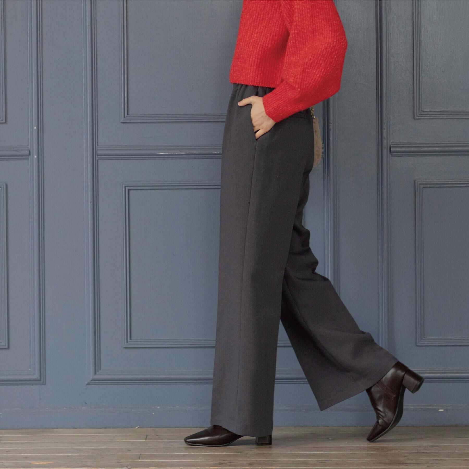 OPAQUE.CLIP「イージーフレアパンツ【洗濯機OK】」|その他|