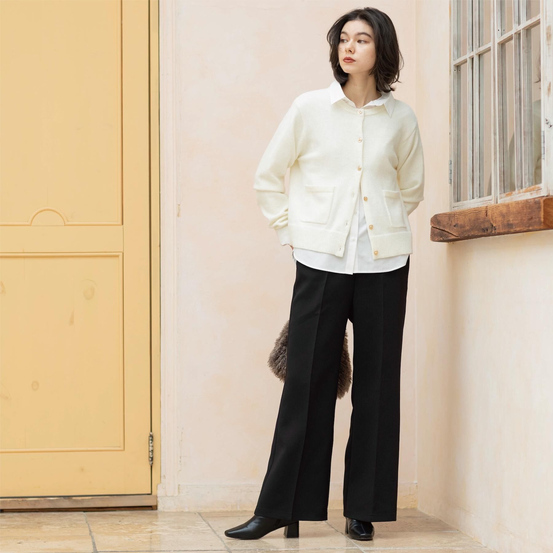 OPAQUE.CLIP「イージーフレアパンツ【洗濯機OK】」|その他|