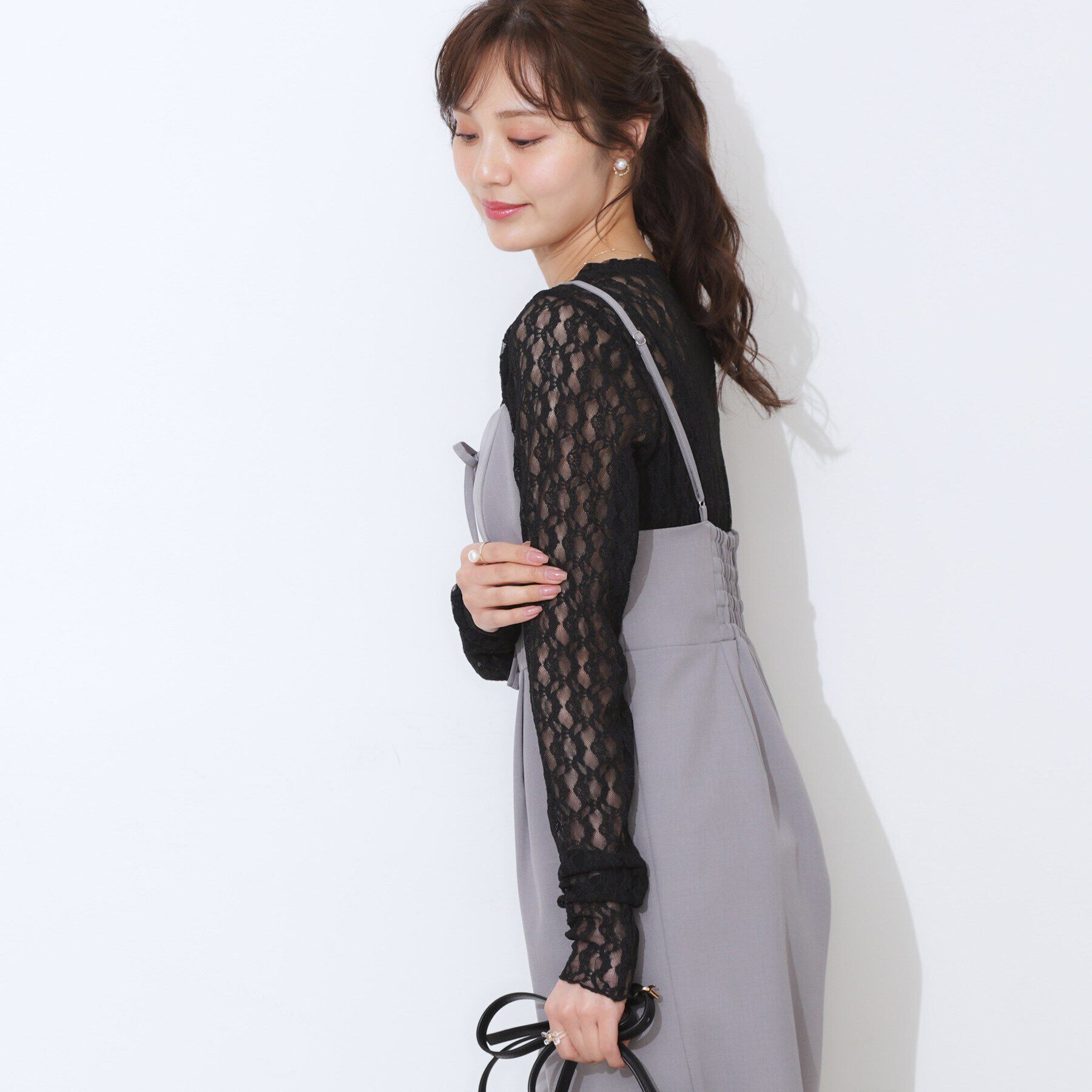 Couture broach「レースクルーネックプルオーバー」|Tシャツ・カットソー|