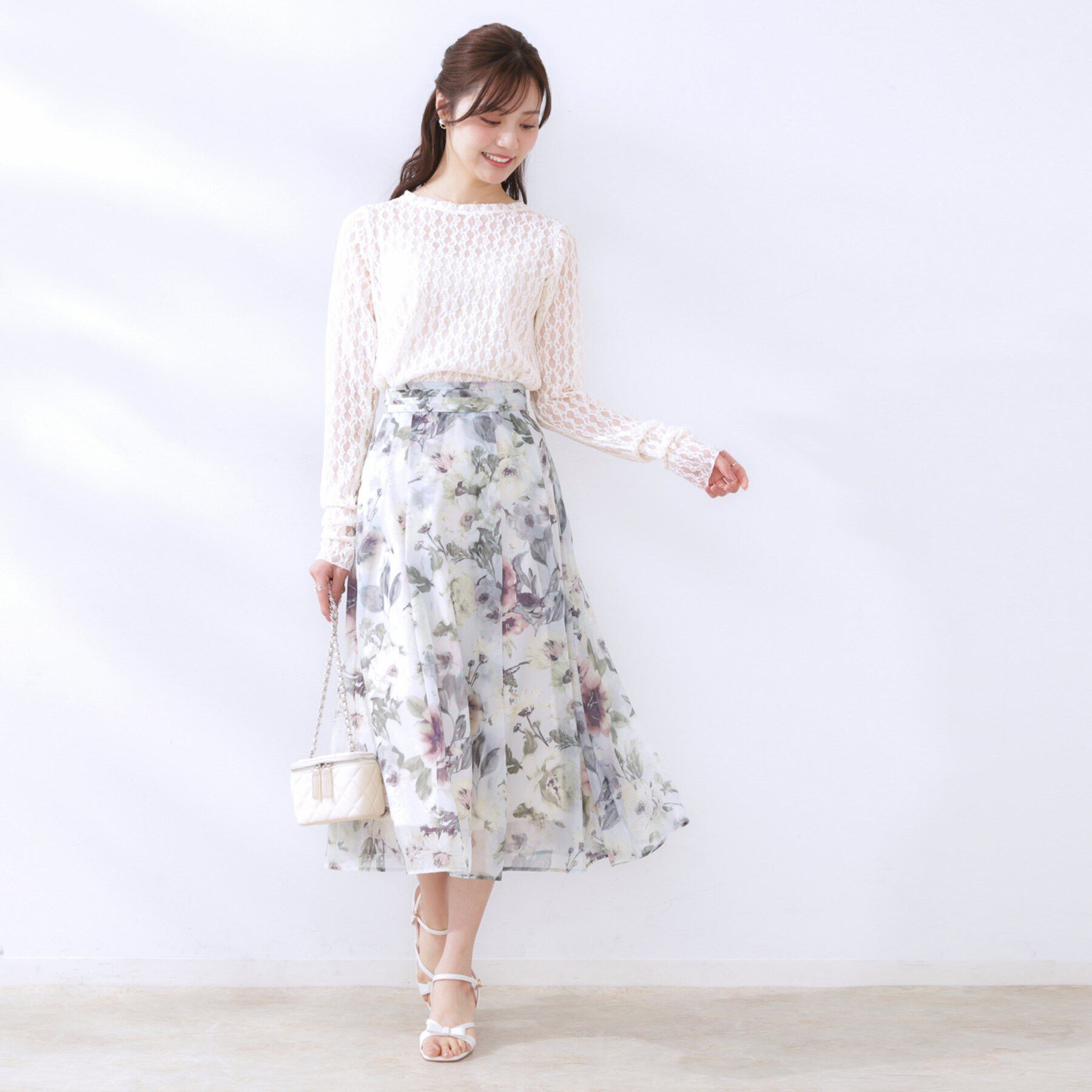 Couture broach「レースクルーネックプルオーバー」|Tシャツ・カットソー|