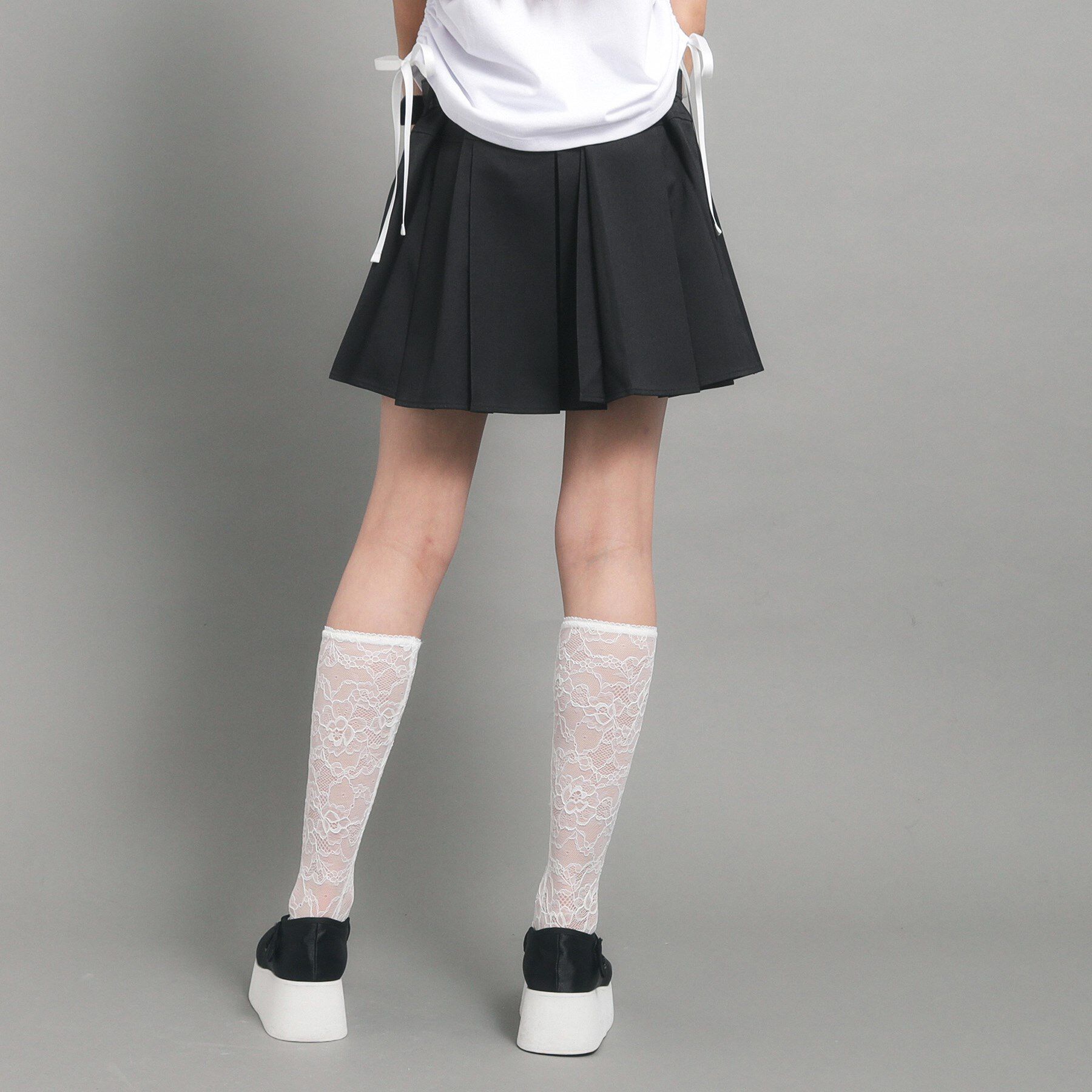 PINK-latte「【カラー追加/オールシーズン対応】ベルト付きプリーツスカート」|スカート|