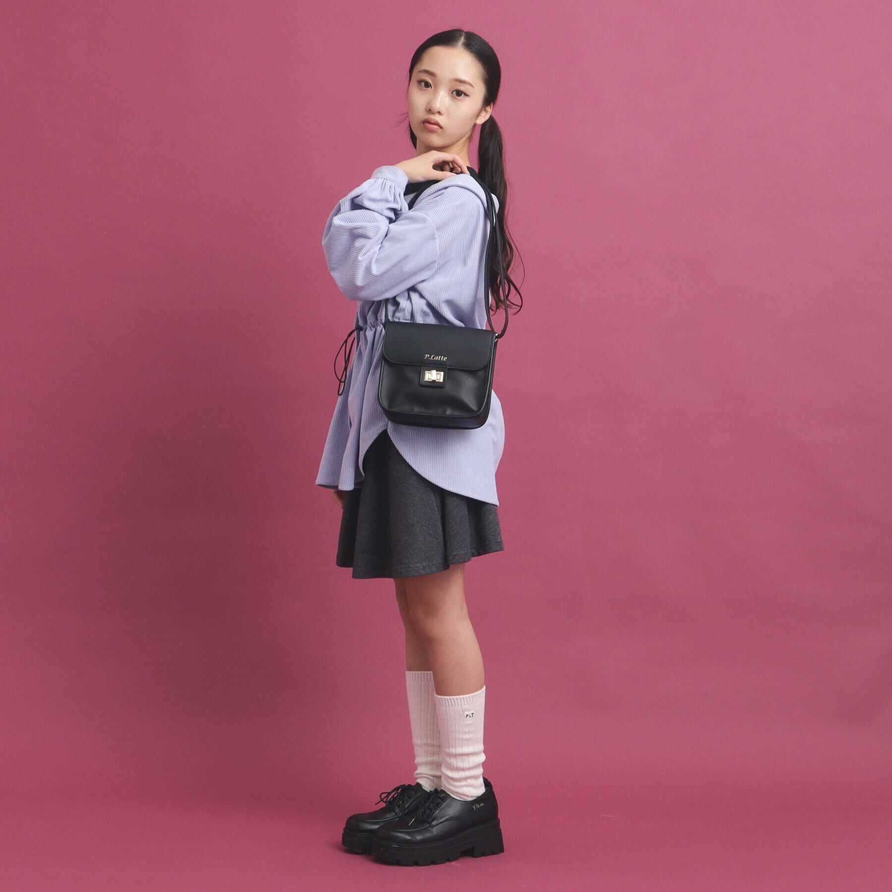 PINK-latte「フラップショルダーバッグ」|ショルダー・メッセンジャー|