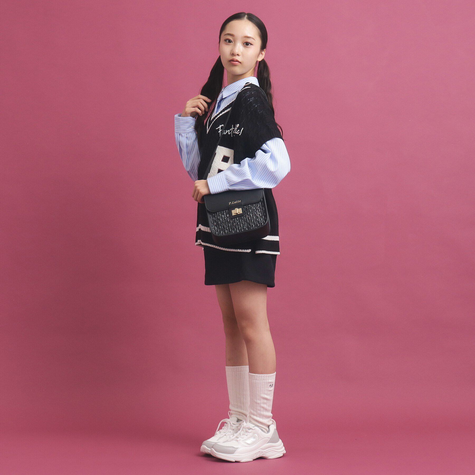 PINK-latte「フラップショルダーバッグ」|ショルダー・メッセンジャー|