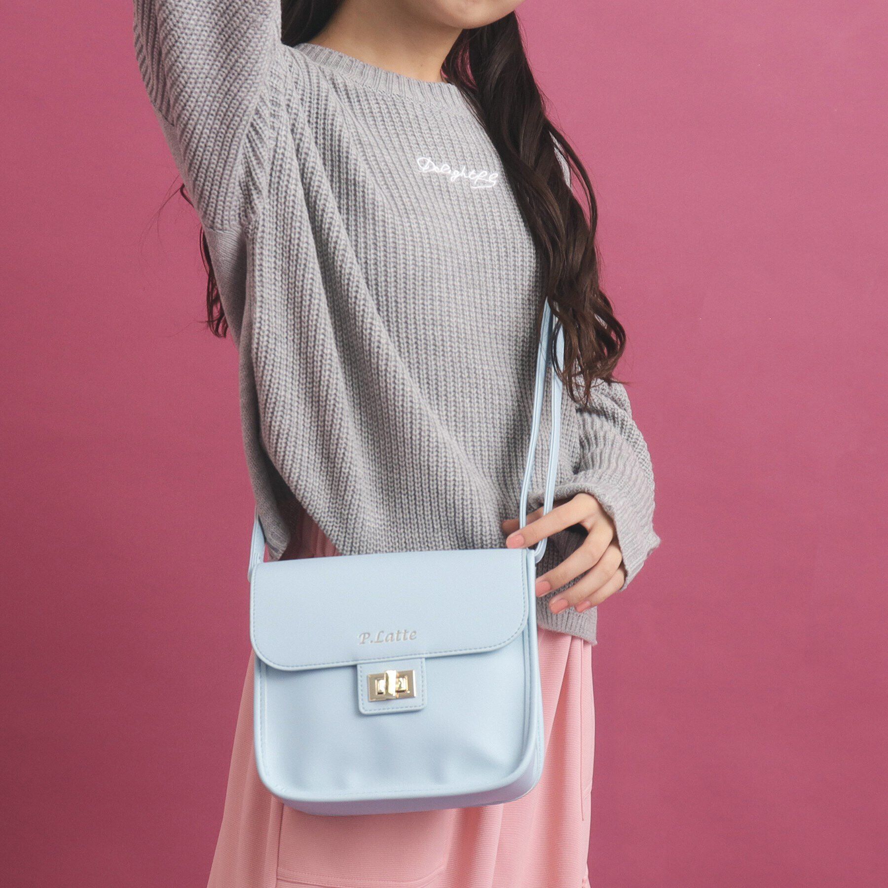 PINK-latte「フラップショルダーバッグ」|ショルダー・メッセンジャー|