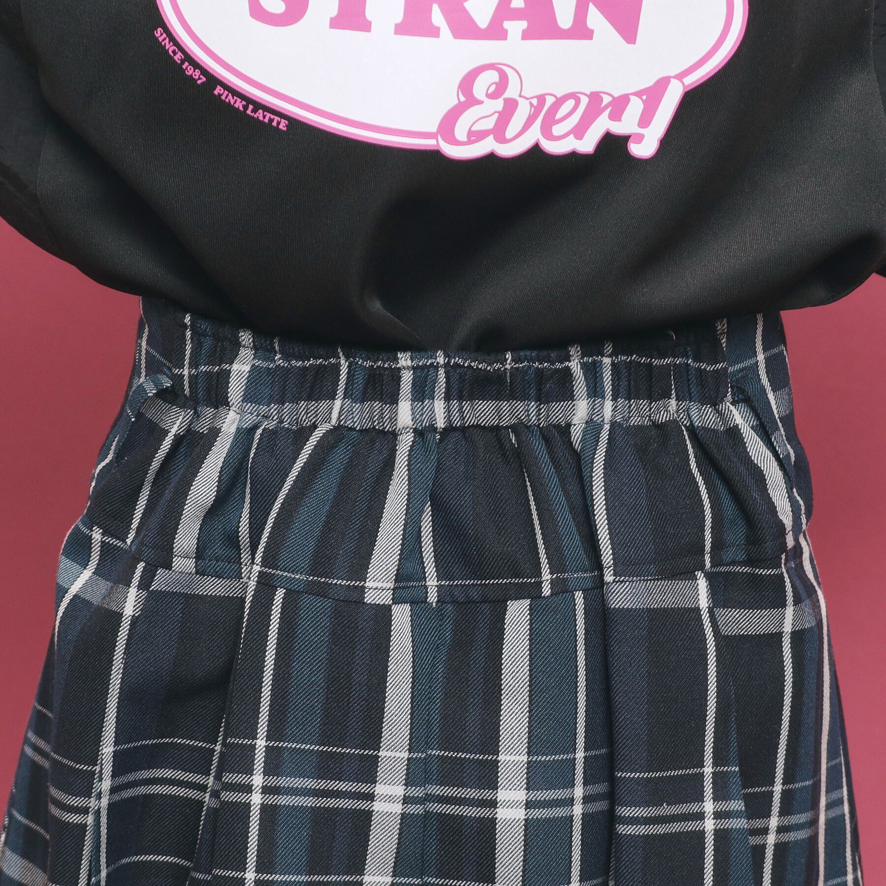 PINK-latte「チェック柄追加！ベルト付きプリーツスカート」|スカート|