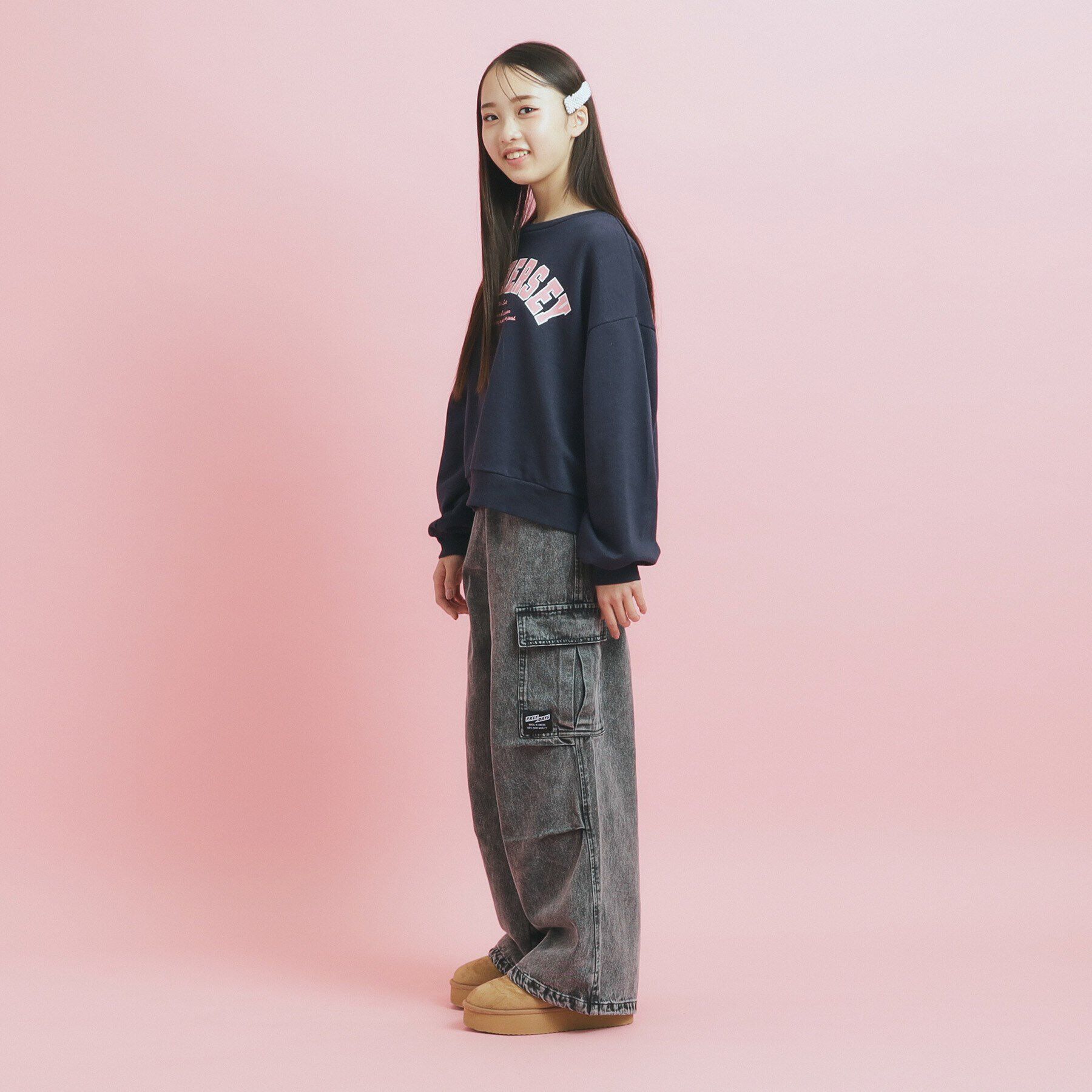 PINK-latte「ゆったりシルエットのカーゴパンツ」|その他|