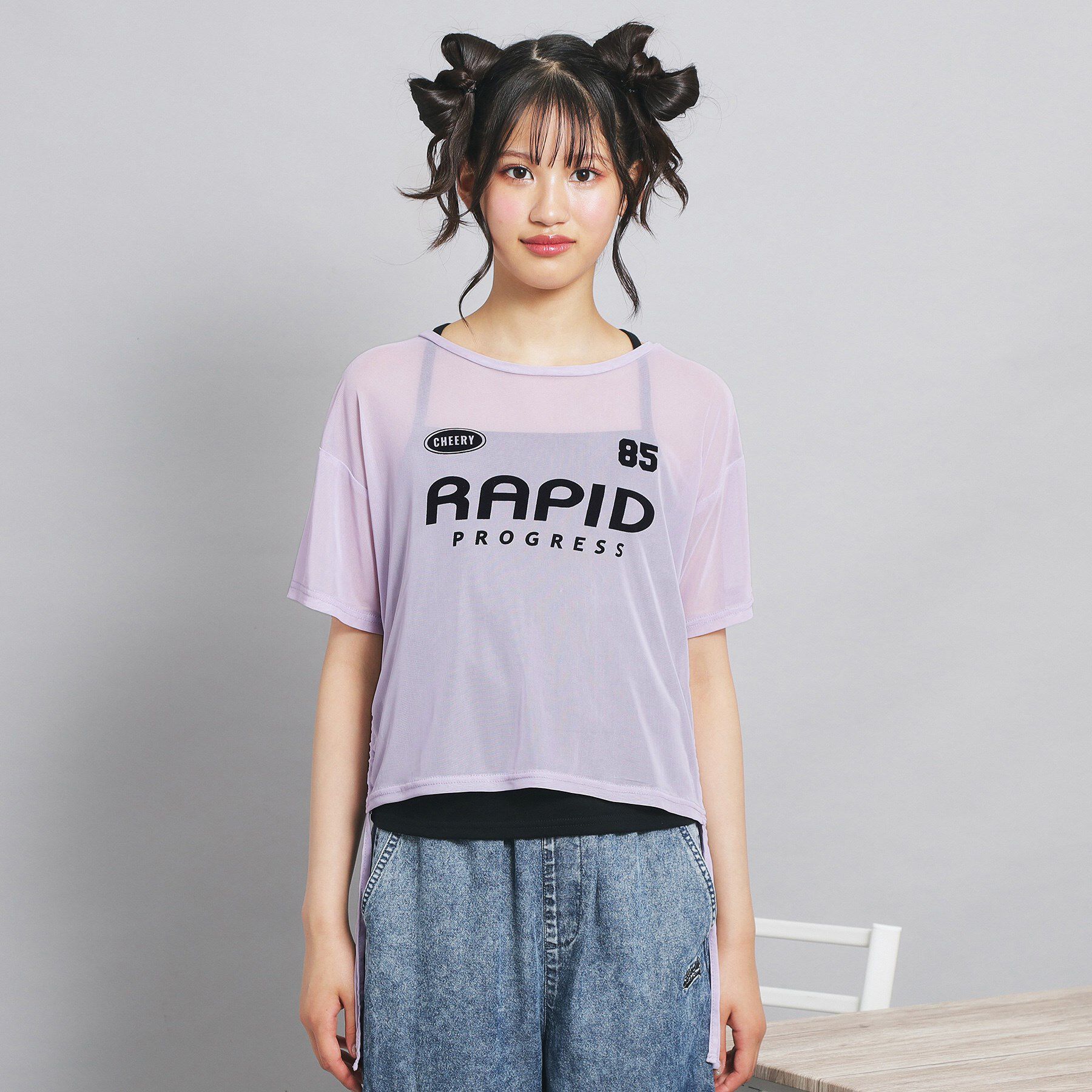 PINK-latte「【セットアイテム】シアードロストトップス＋キャミセット」|その他|