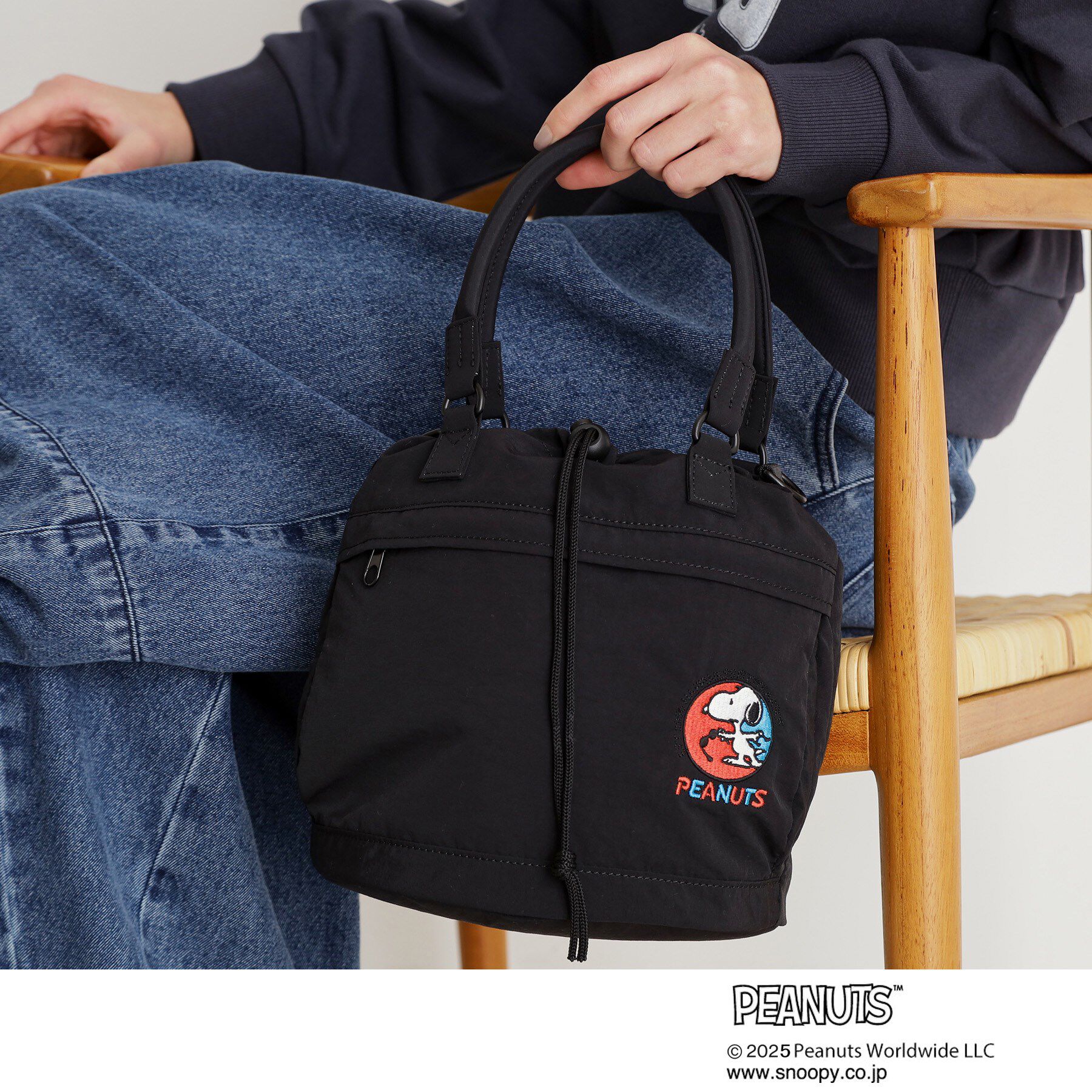 THE SHOP TK「PEANUTS刺繍アソート巾着」|ハンドバッグ|