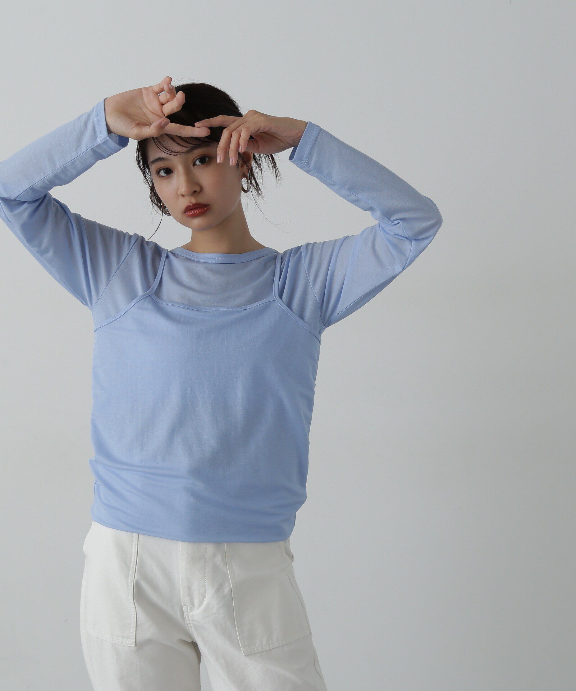  「タンクレイヤーカットソー」|Tシャツ・カットソー|ブルー