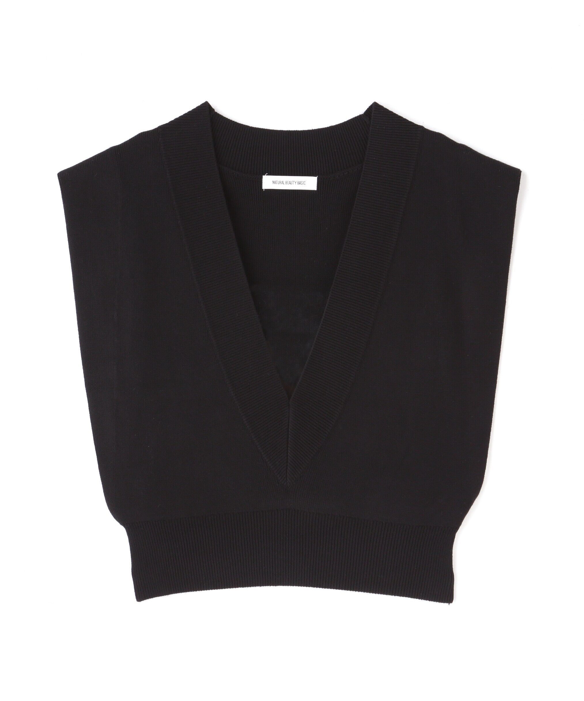  「Vネックボクシーベスト」|ニット・セーター|
