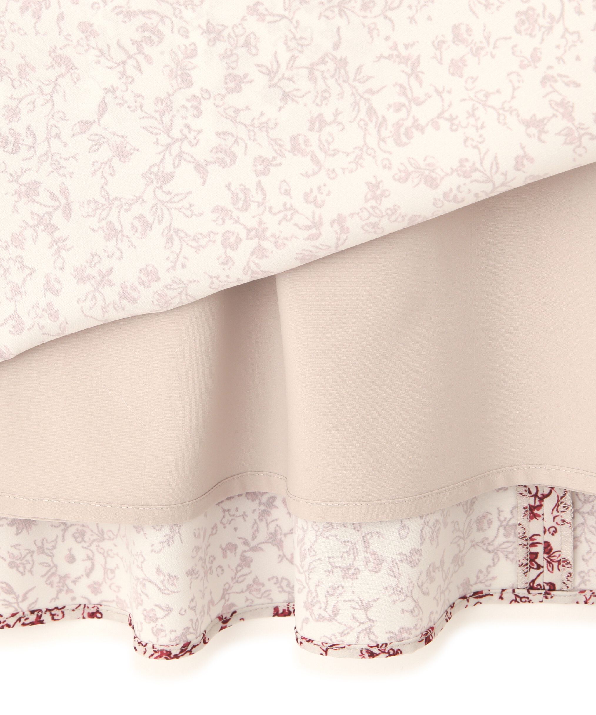  「シアーカーデ＆プリントキャミワンピース」|ワンピース|