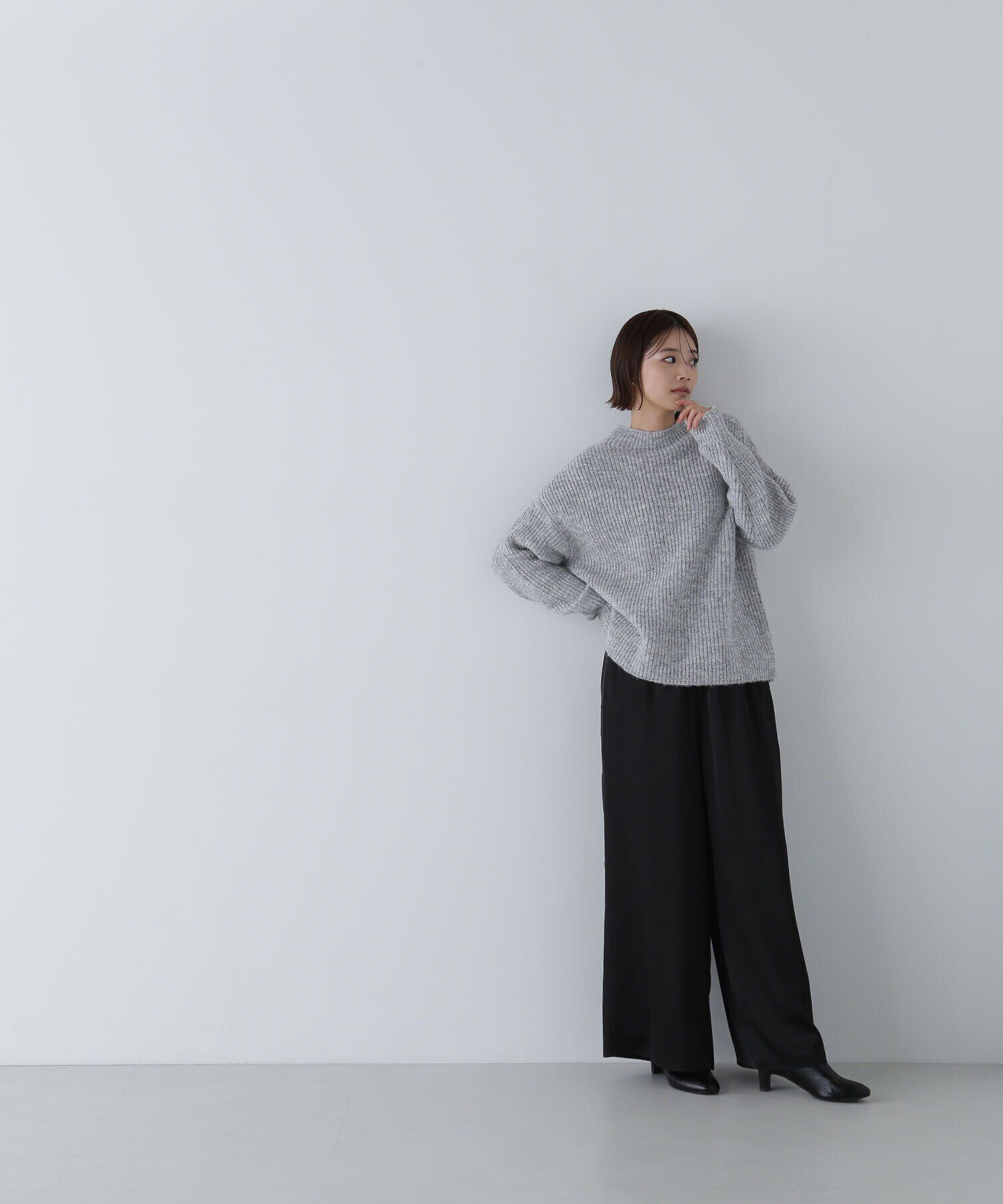  「ボトルネックラメニット」|ニット・セーター|