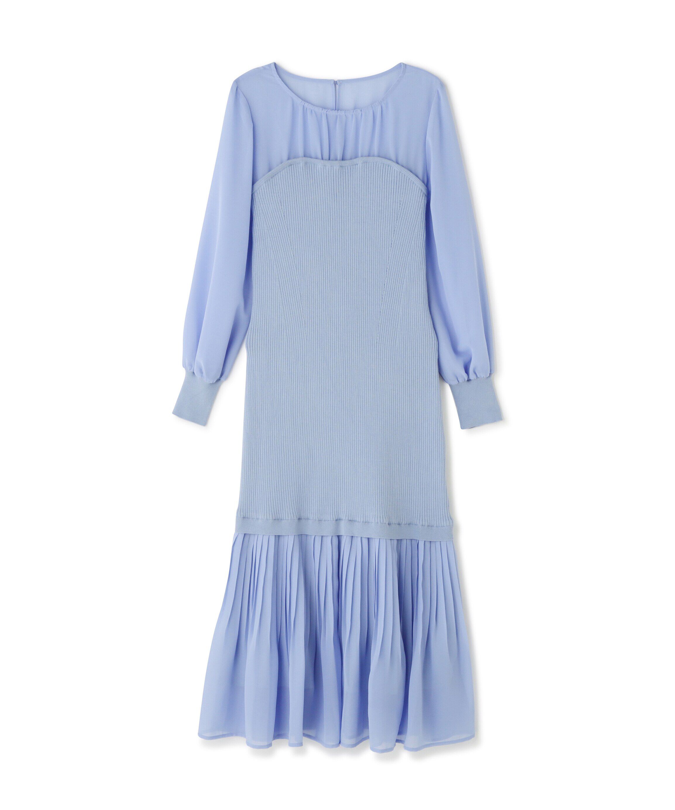  「シアードッキングナローニットワンピース」|ワンピース|