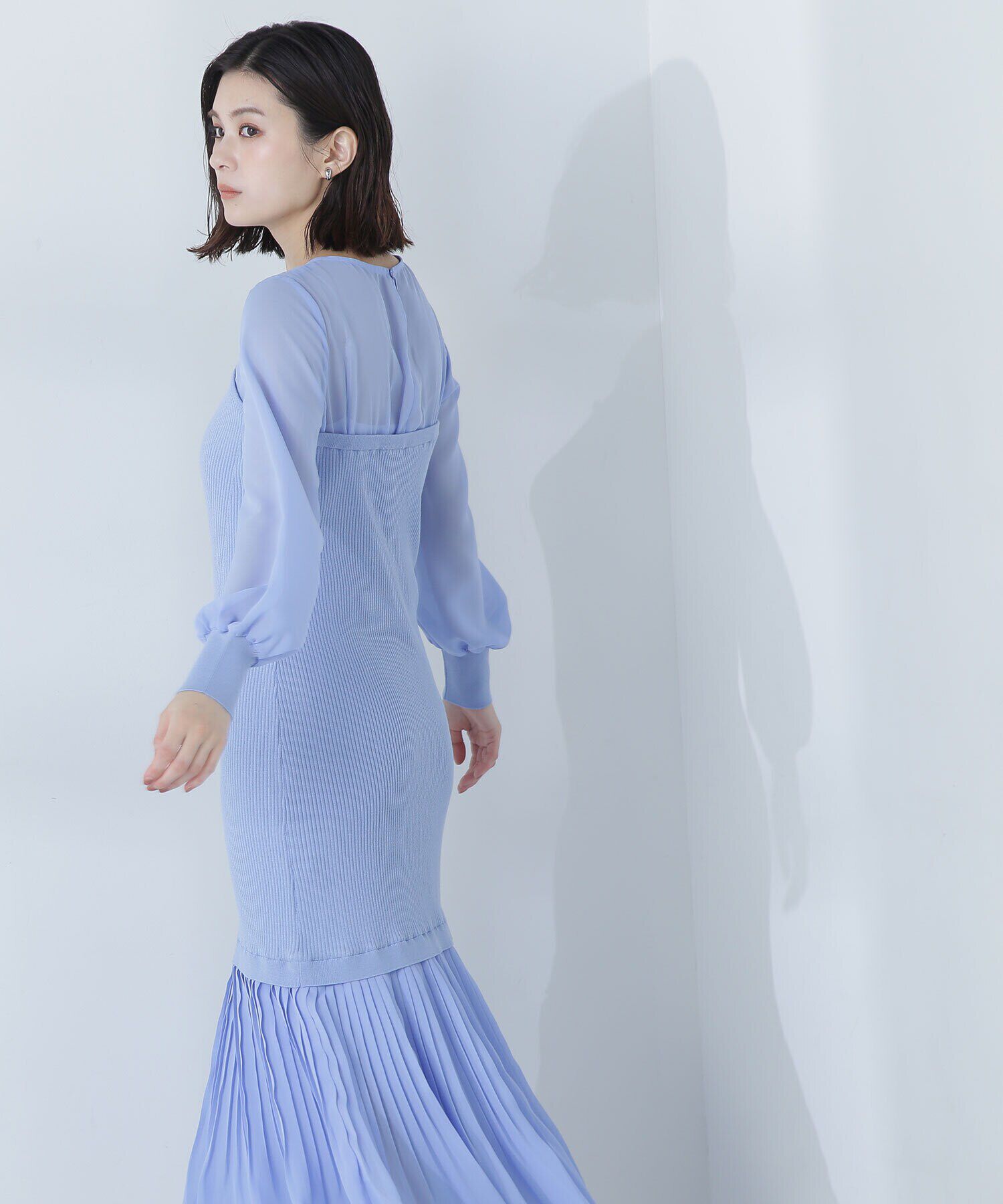  「シアードッキングナローニットワンピース」|ワンピース|