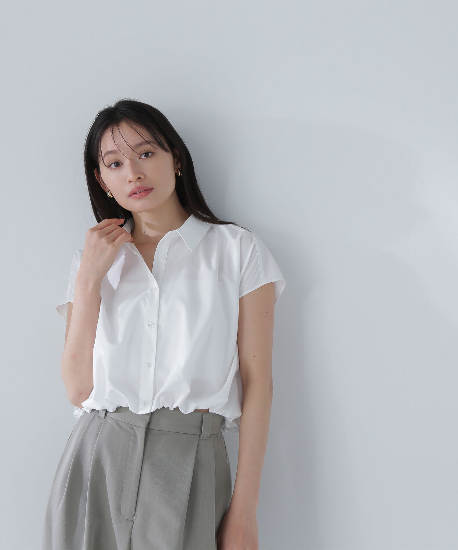  「クロップドドルマンシャツ」|シャツ・ブラウス|