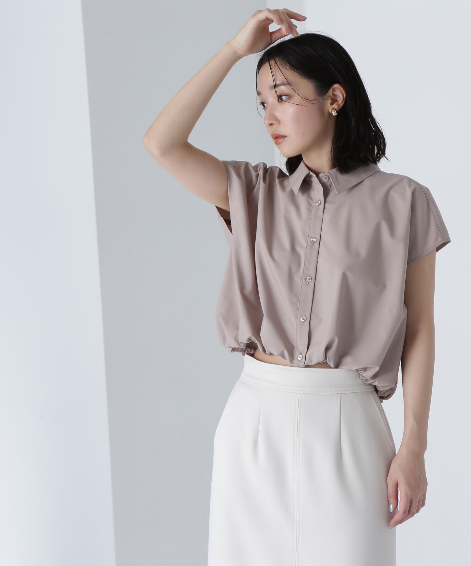  「クロップドドルマンシャツ」|シャツ・ブラウス|