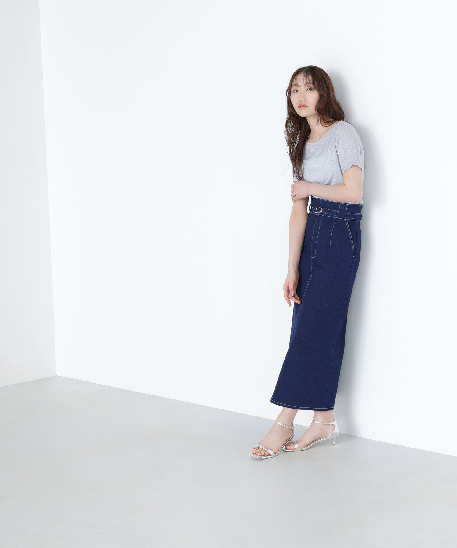  「ラメボートネックカットソー」|Tシャツ・カットソー|