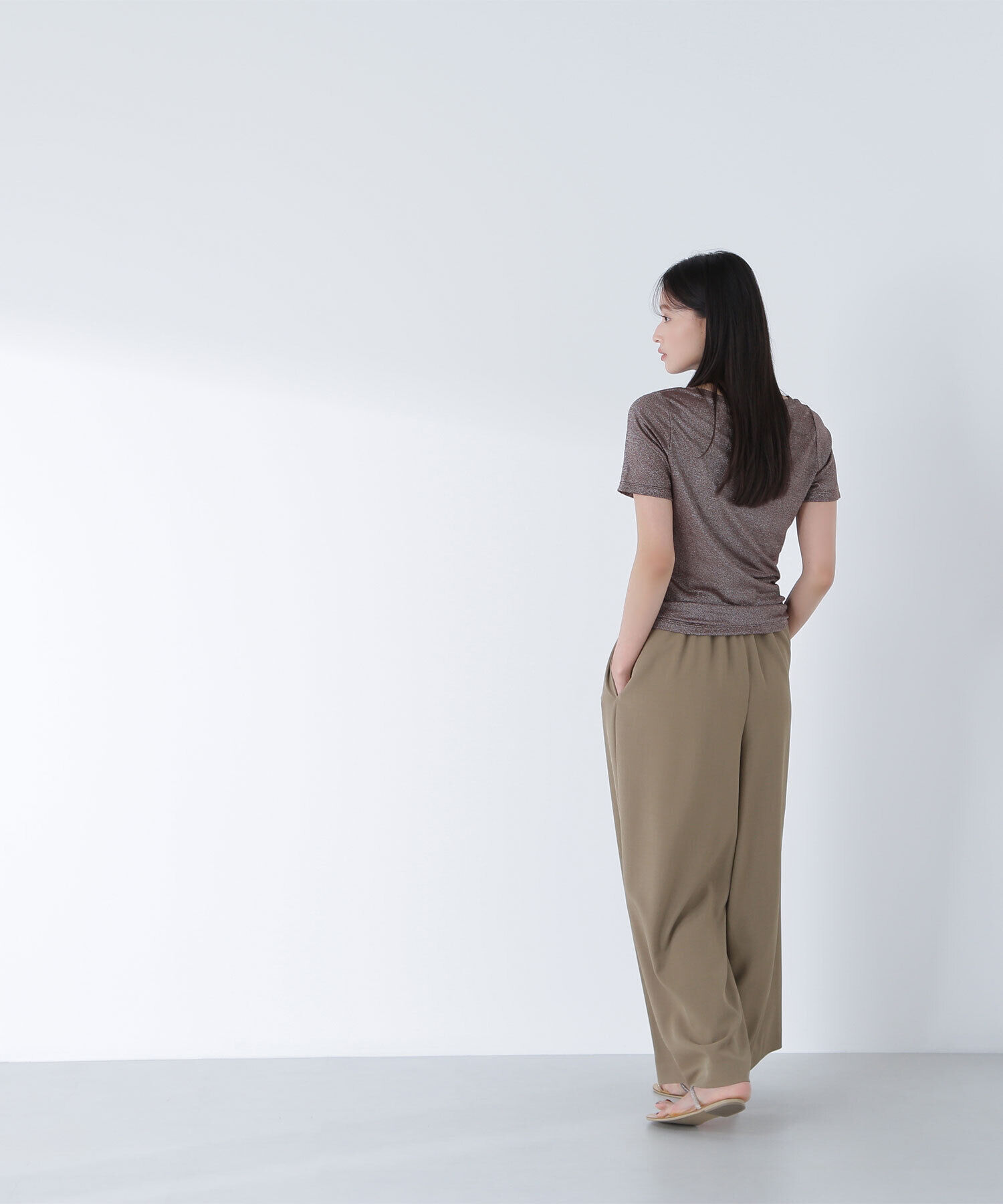  「ラメボートネックカットソー」|Tシャツ・カットソー|