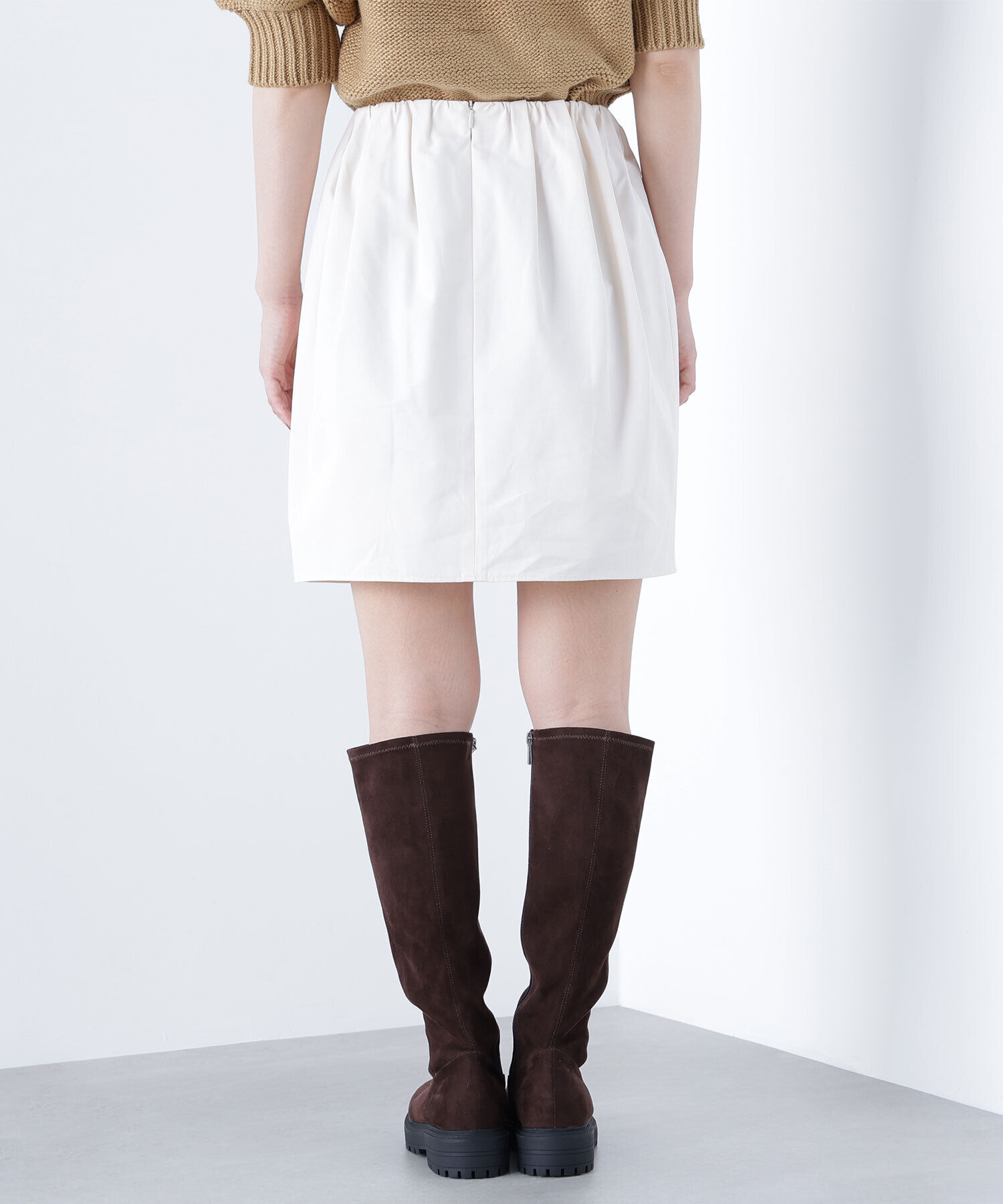  「ギャザーフォルムミニスカート」|スカート|