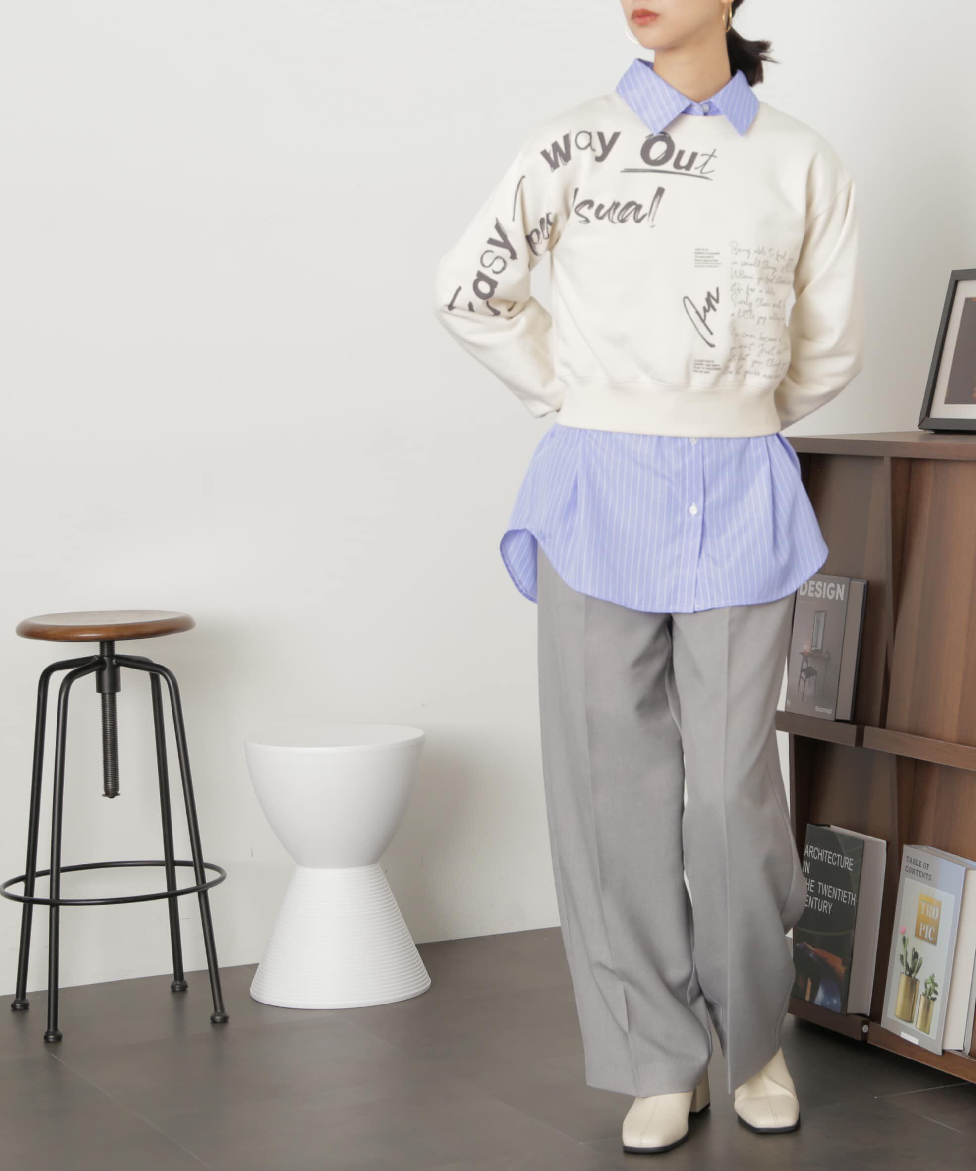  「ブラッシュロゴプリントコンパクトスウェット」|Tシャツ・カットソー|