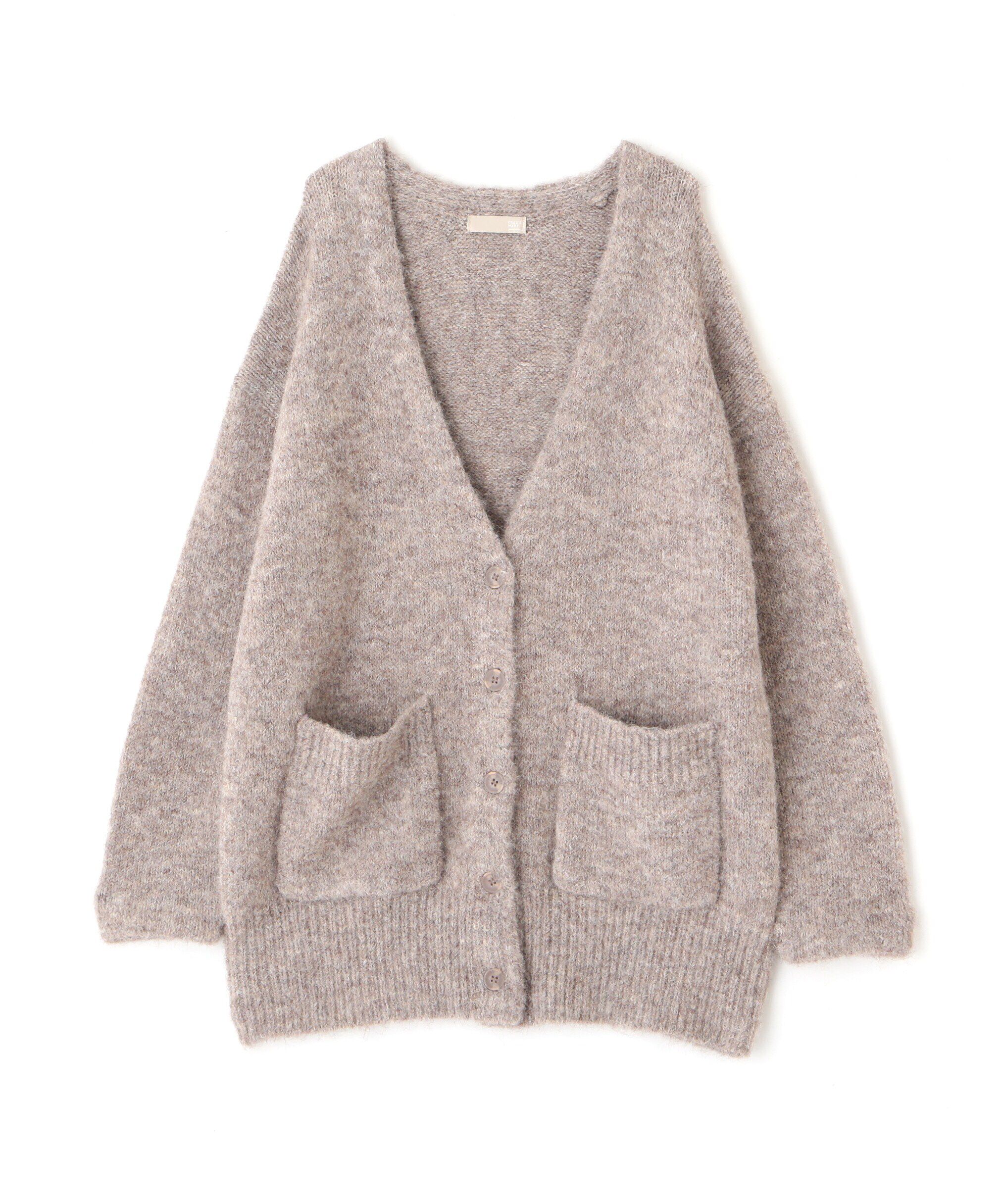  「ウール混リサイクルエコニットカーディガン」|ニット・セーター|